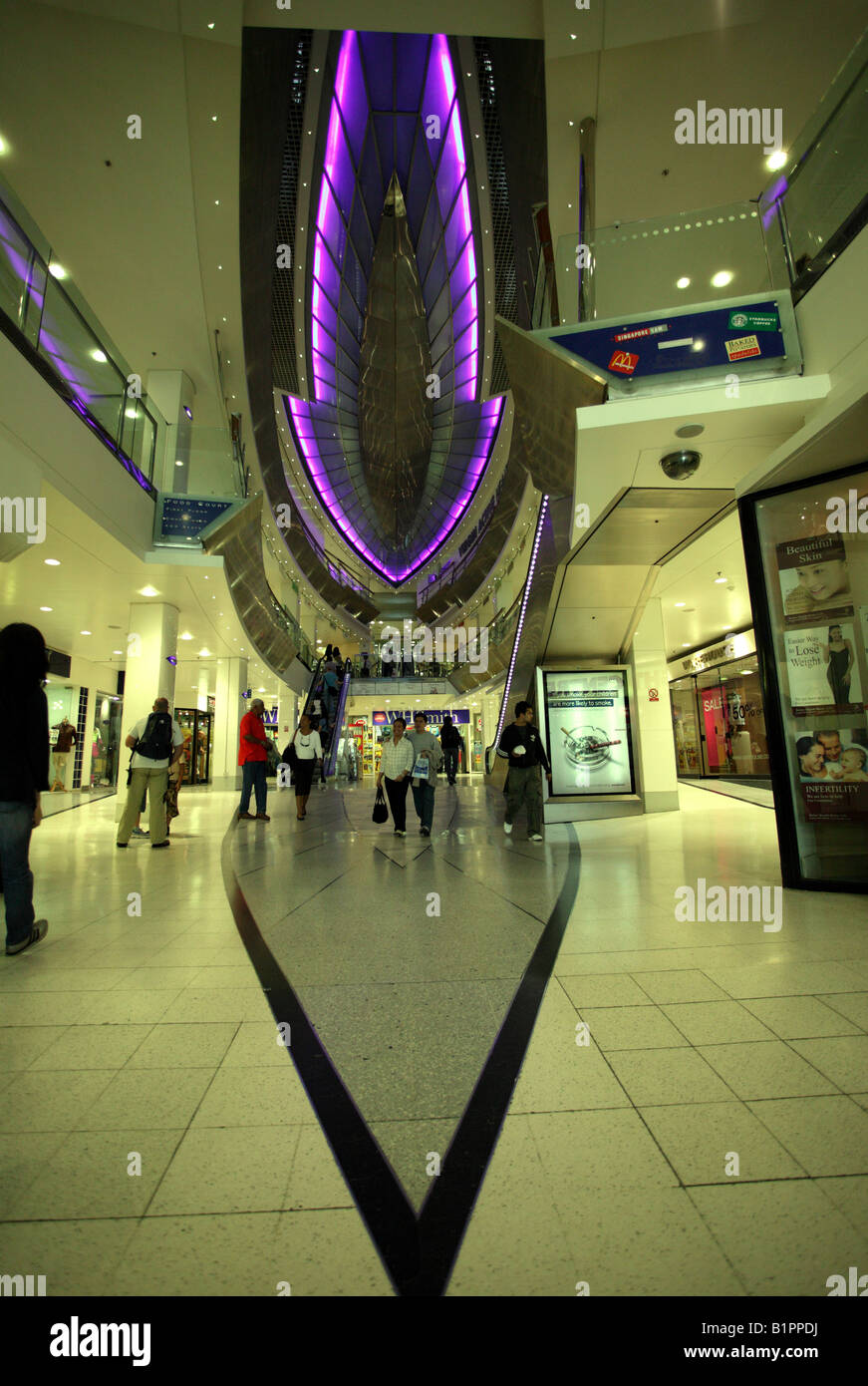 A shot of Oxford Street Plaza shopping centre. Stock Photo