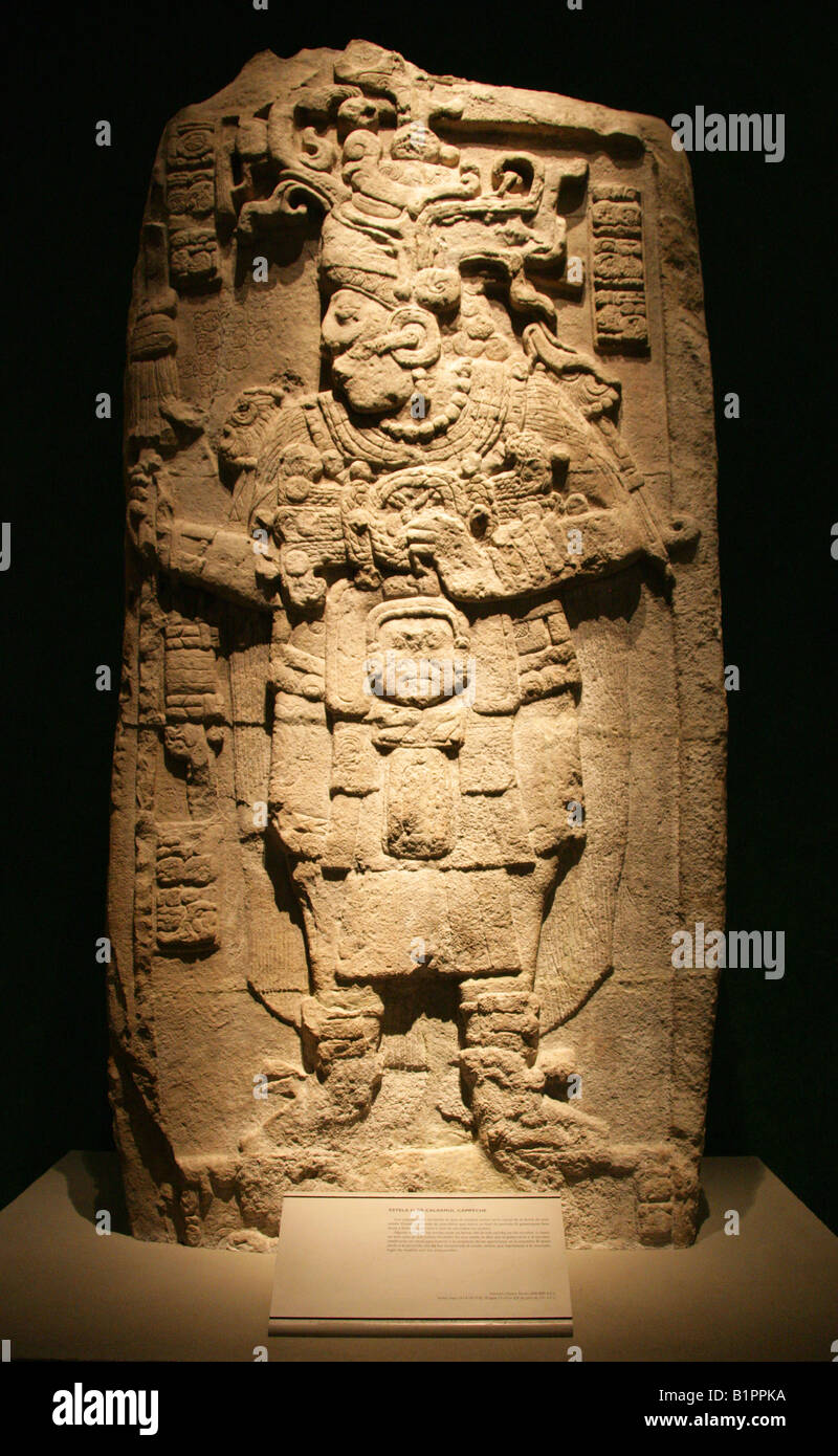 Stela 51 from Calakmul, Campeche. A Mayan Relief in the National Museum