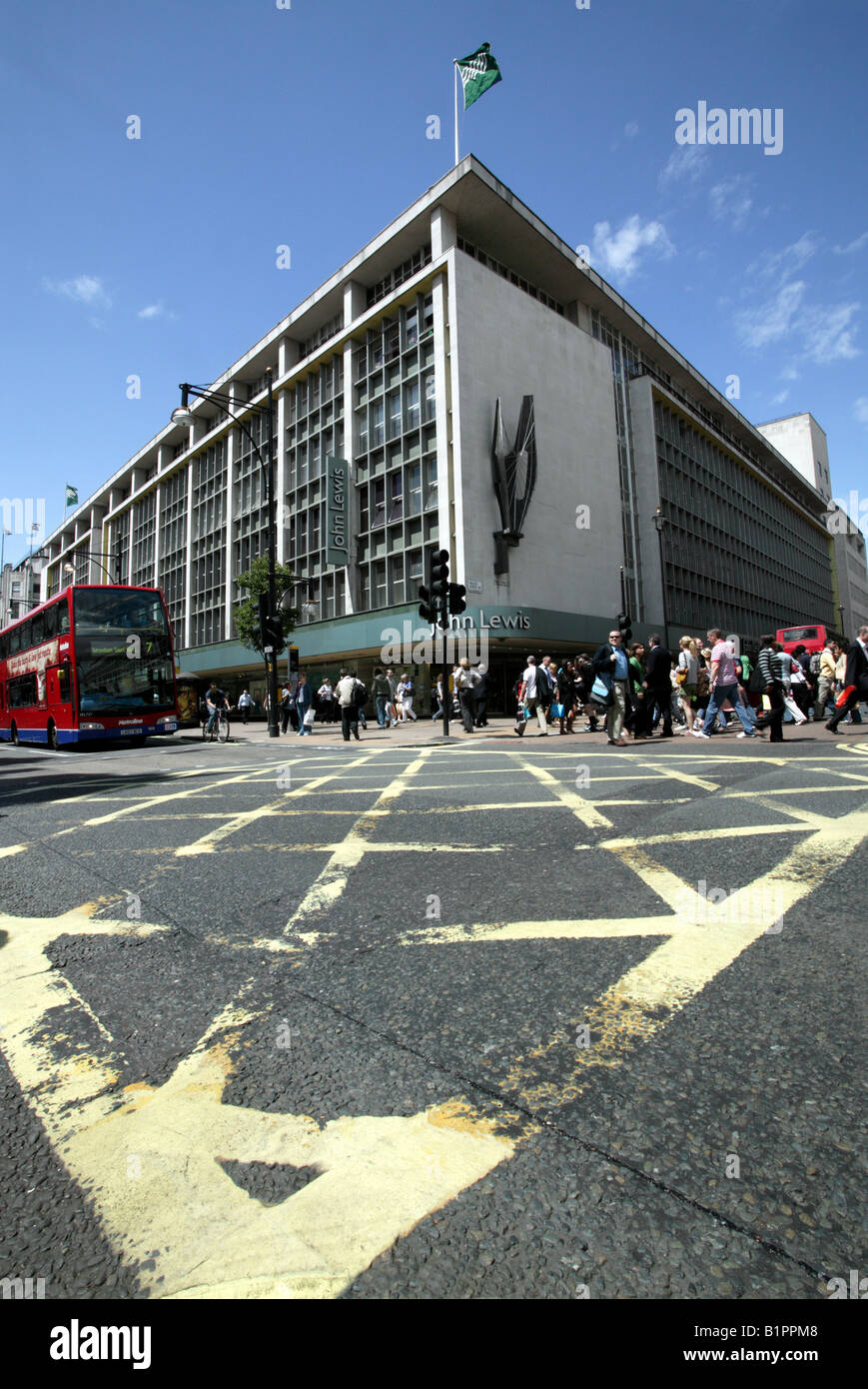 John Lewis flagship department store on Oxford Street, London Stock