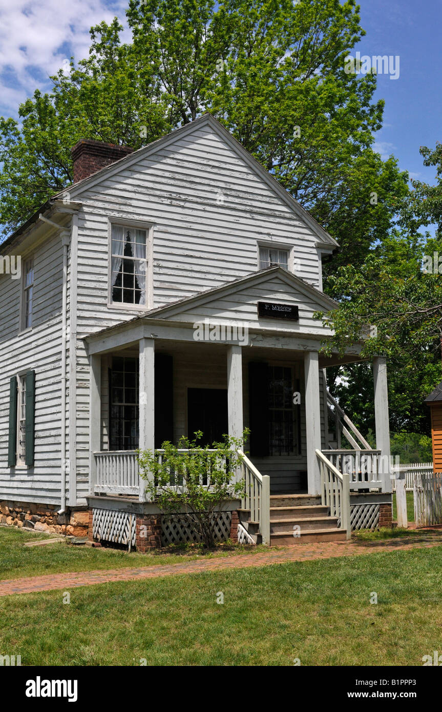 Appomattox Court House National Historic Site where General Lee surrendered to General Grant to end the United States Civil War. Stock Photo