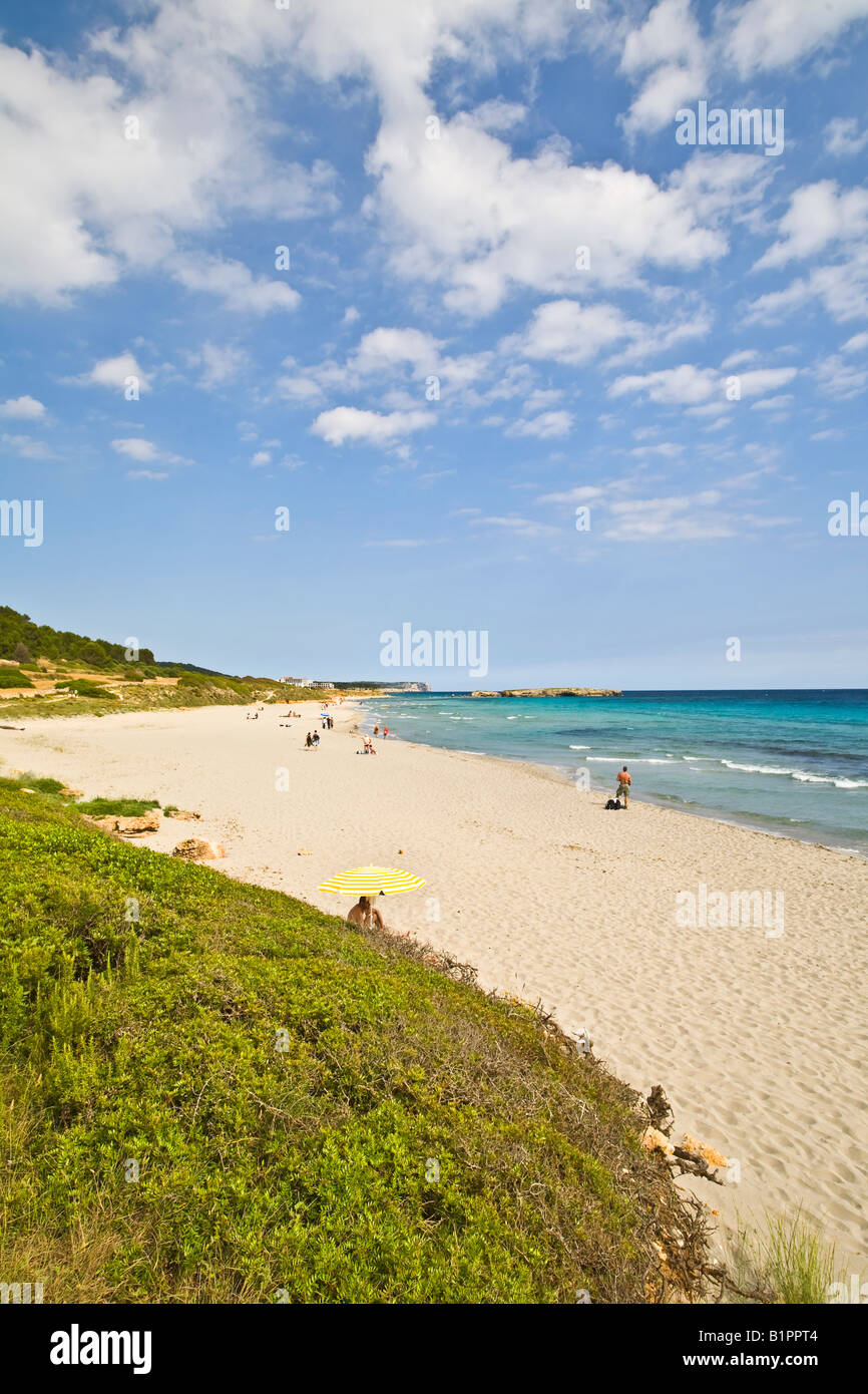 Binigaus Beach Menorca Minorca Stock Photo