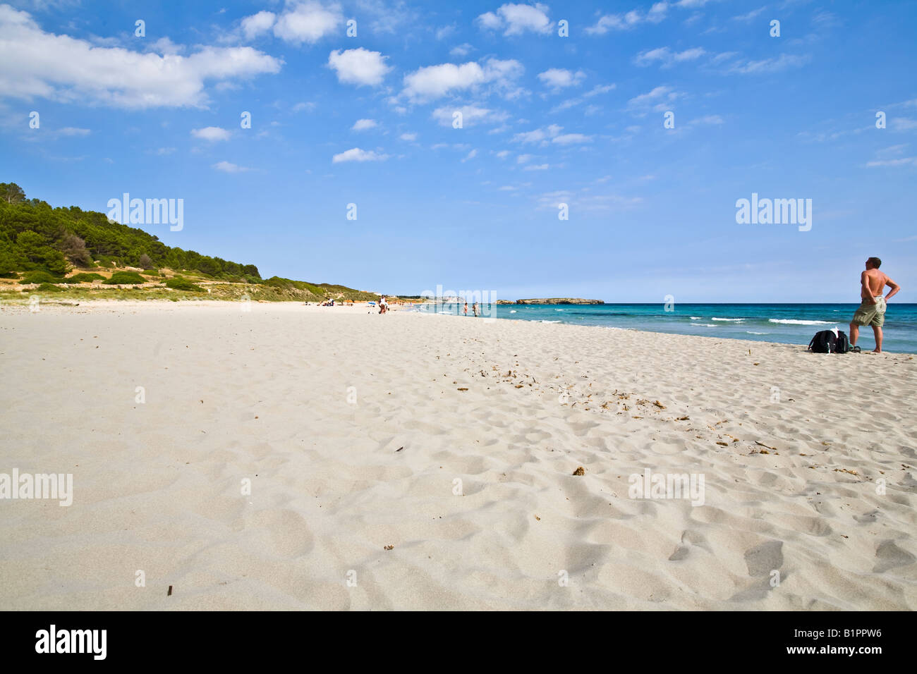 Binigaus Beach Menorca Minorca Stock Photo