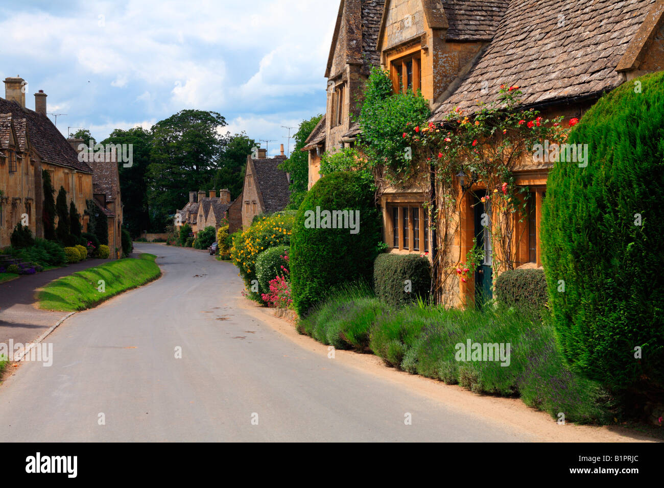 Main Street Stanton Nr Broadway Worcestershire Cotswolds England UK
