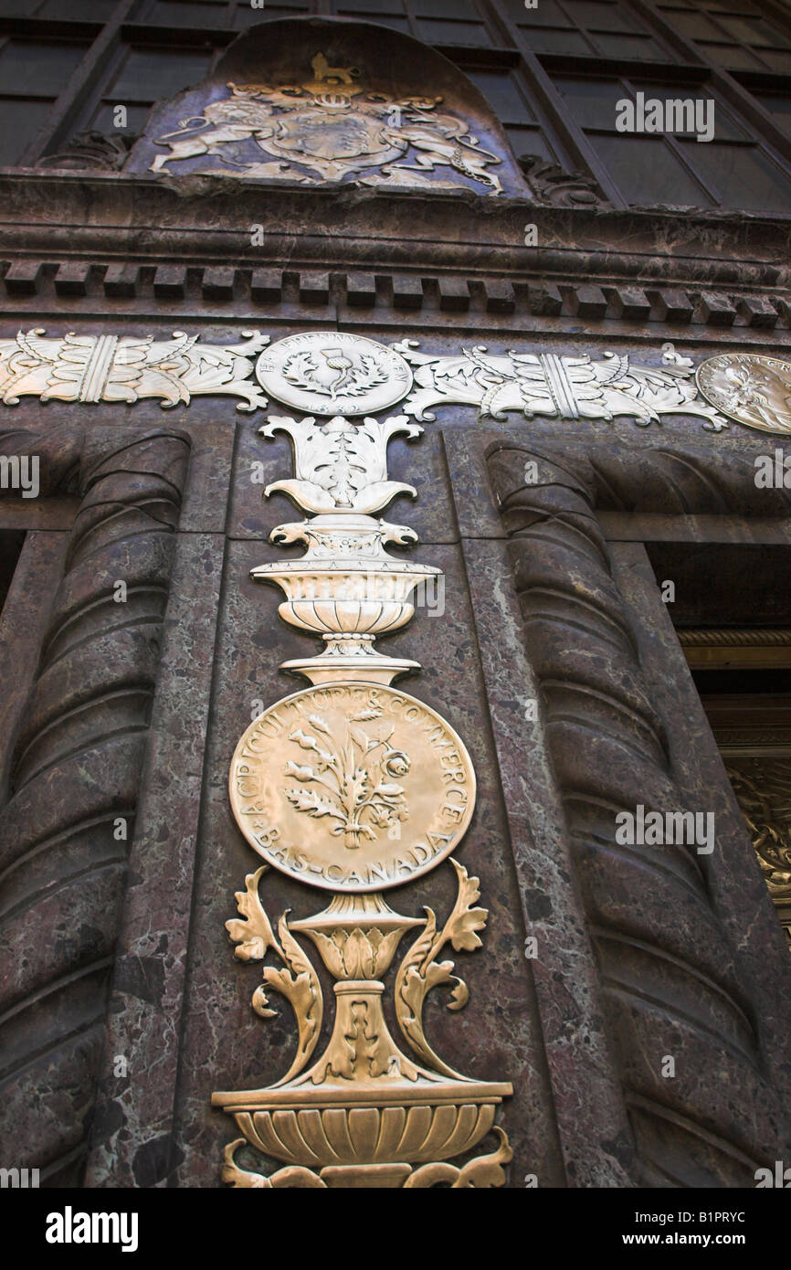 Old Royal Bank Of Canada Building Entrance Decorations Include