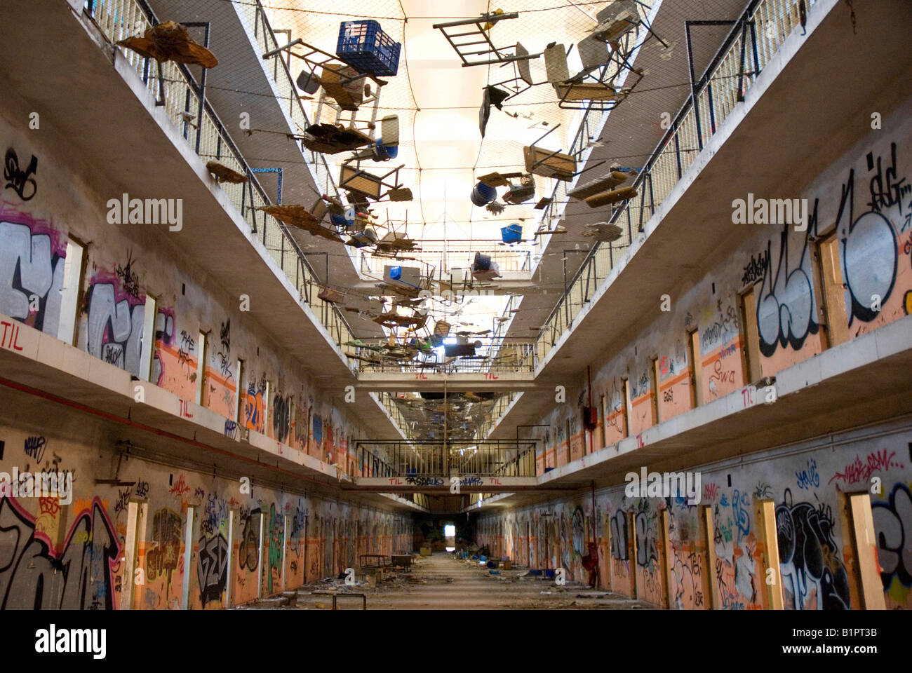 Abandoned prison of Carabanchel MADRID Spain Stock Photo Alamy