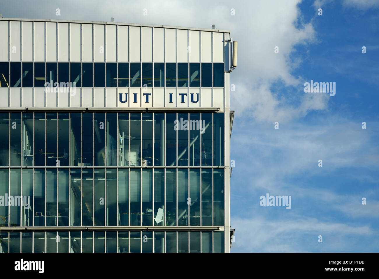 Headquarters of the International Telecommunications Union, ITU, Geneva ...