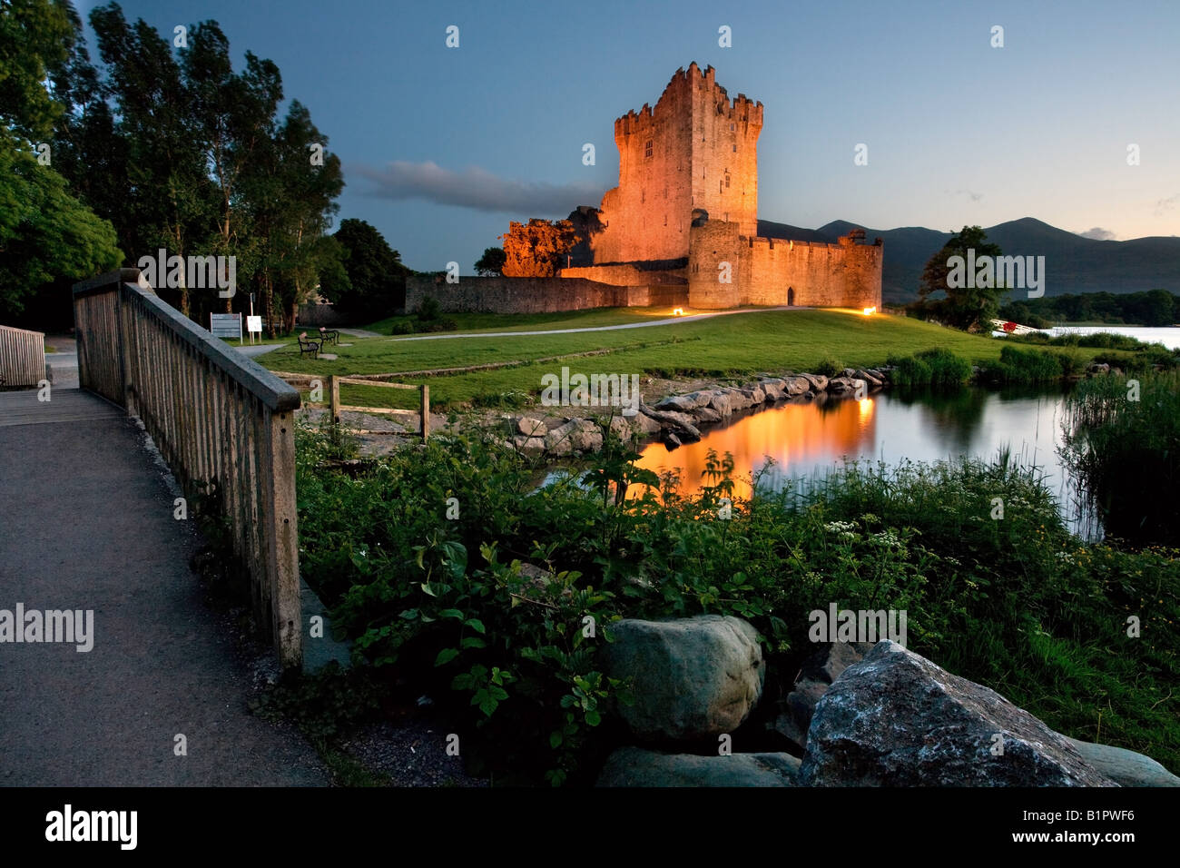 Ross Castle, Killarney, Ireland. Stock Photo