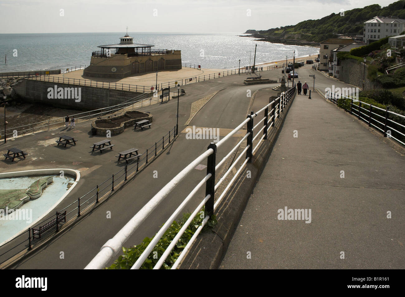 The view of Ventnor's seafront from the Cascades Stock Photo Alamy