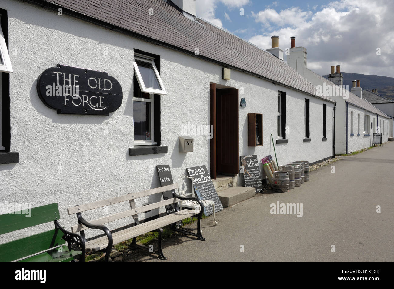 The Old Forge, Britains remotest pub, Inverie, Knoydart, Highlands, Scotland Stock Photo