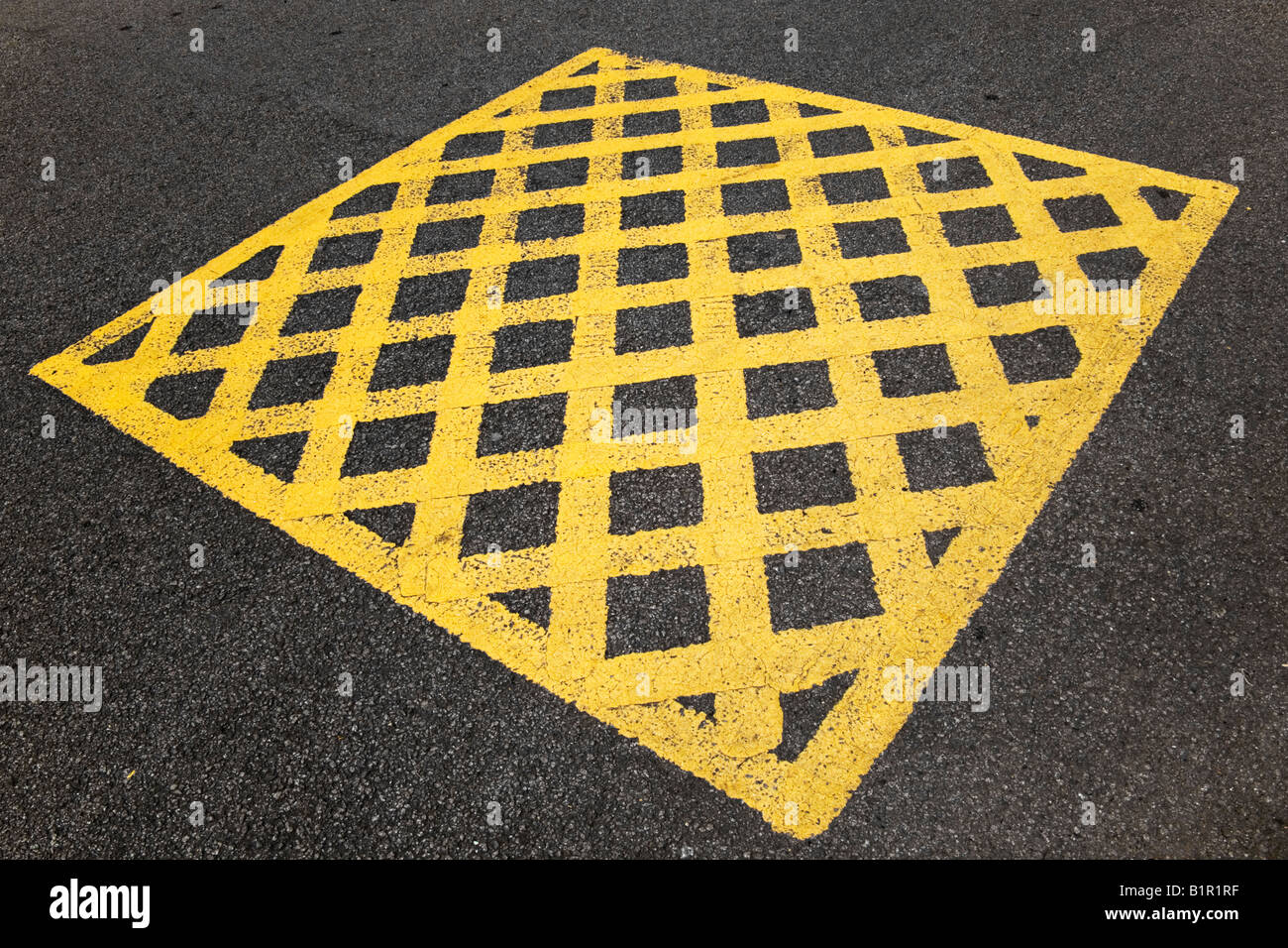 Yellow Box Junction Stock Photo Alamy