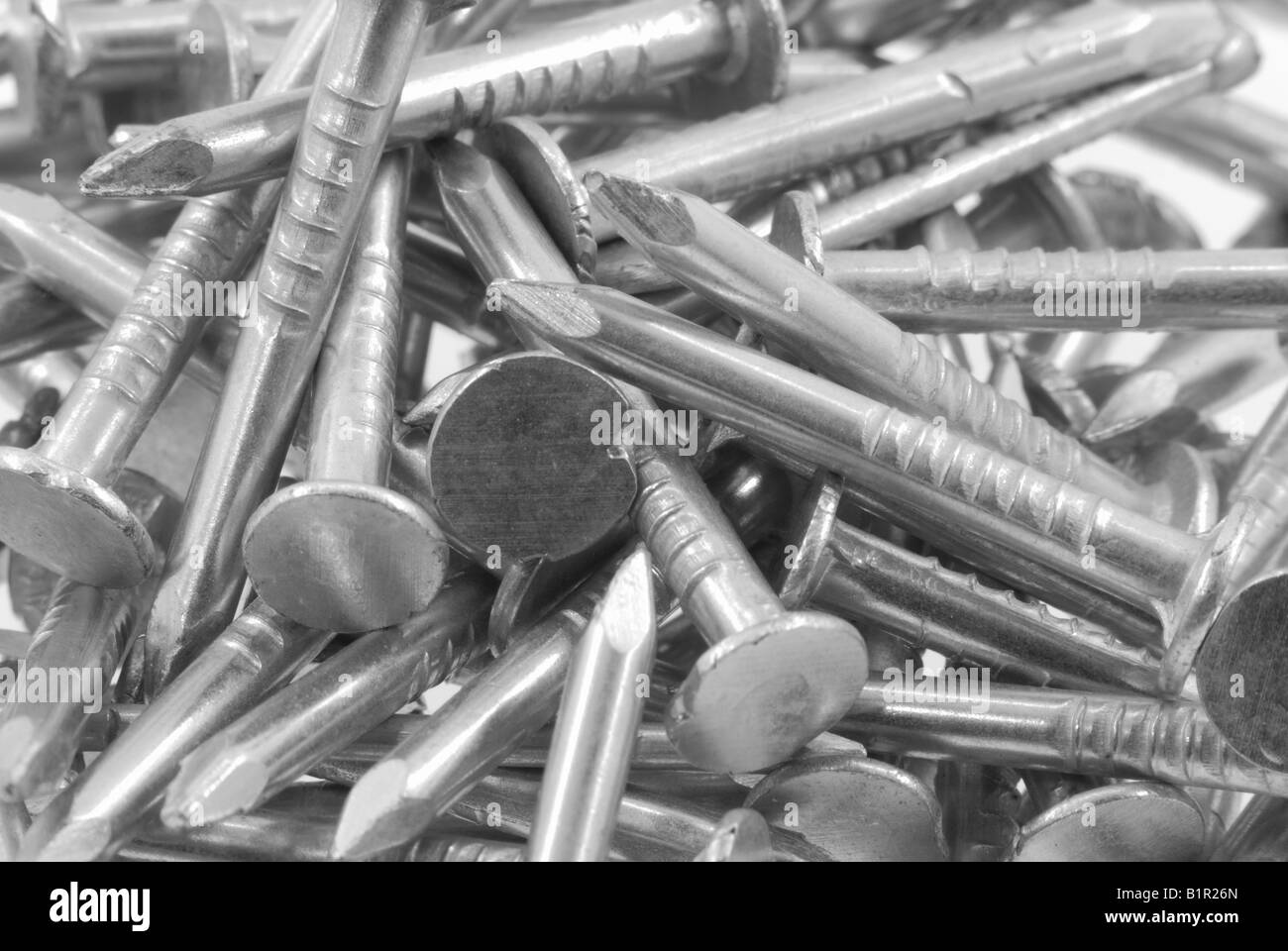 A close up of the steel nails Stock Photo Alamy