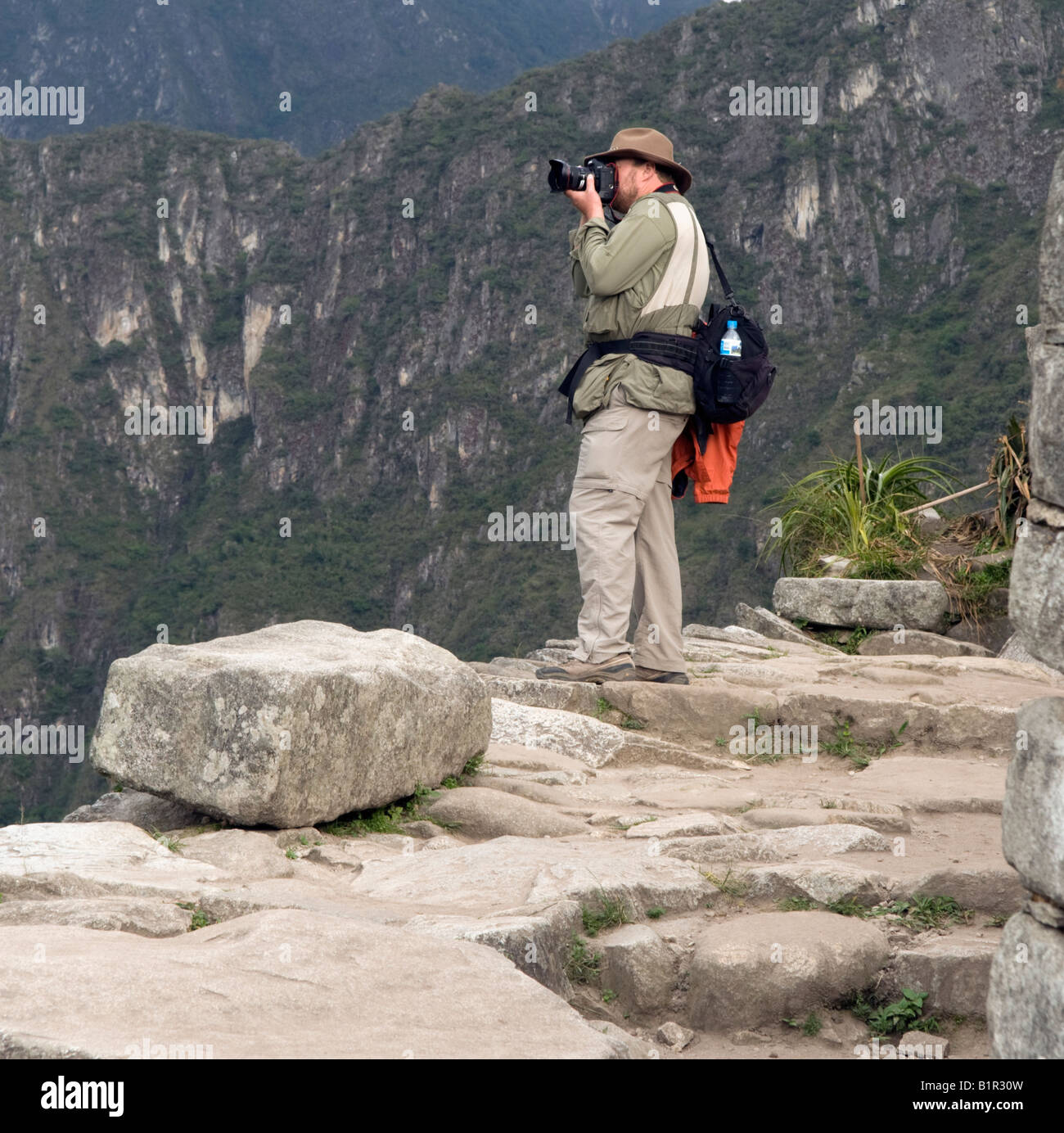 'Not just another photographer imaging Machu Picchu, it's Ralph.' Stock Photo