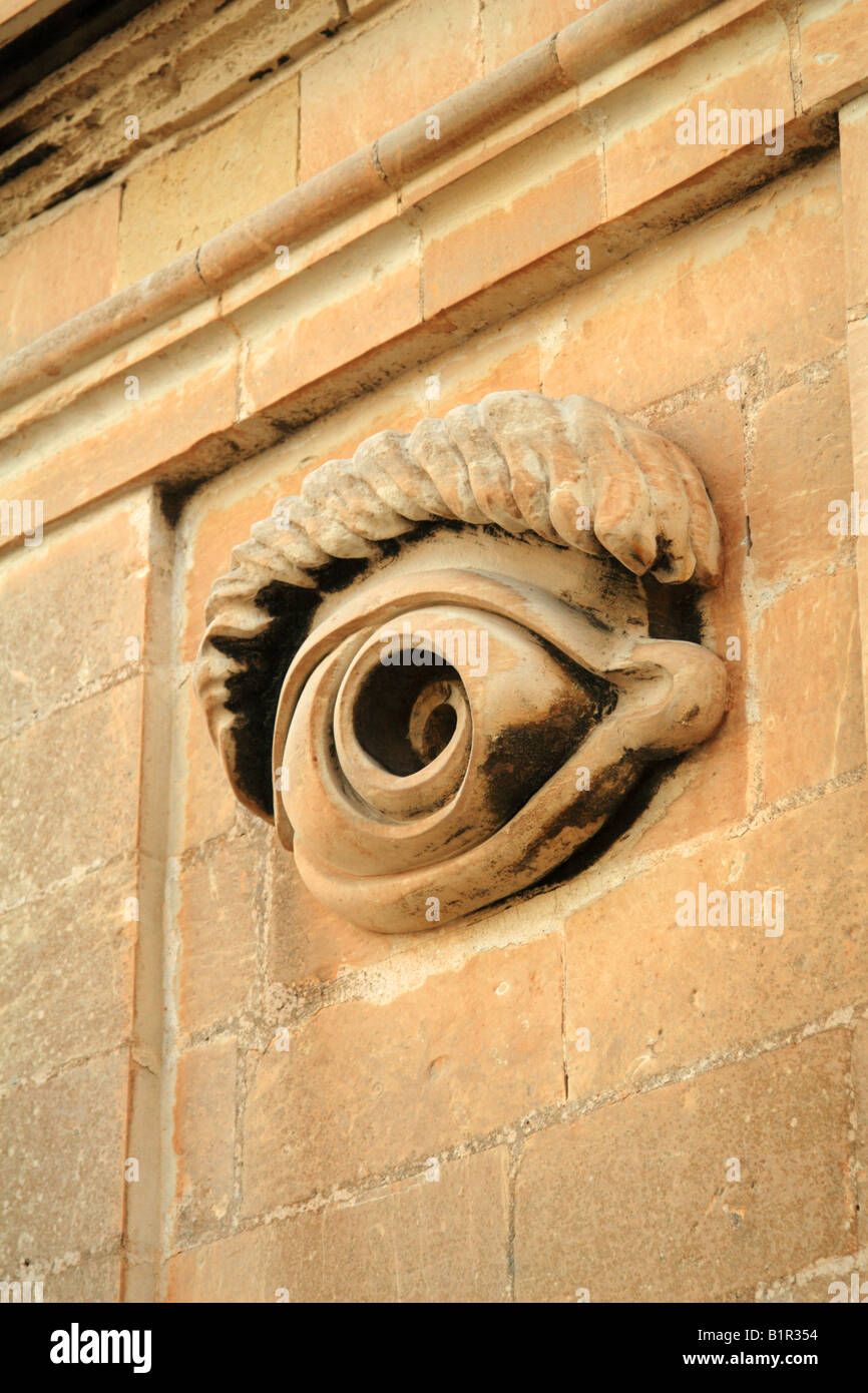 Senglea Watch Tower Eye Stock Photo - Alamy
