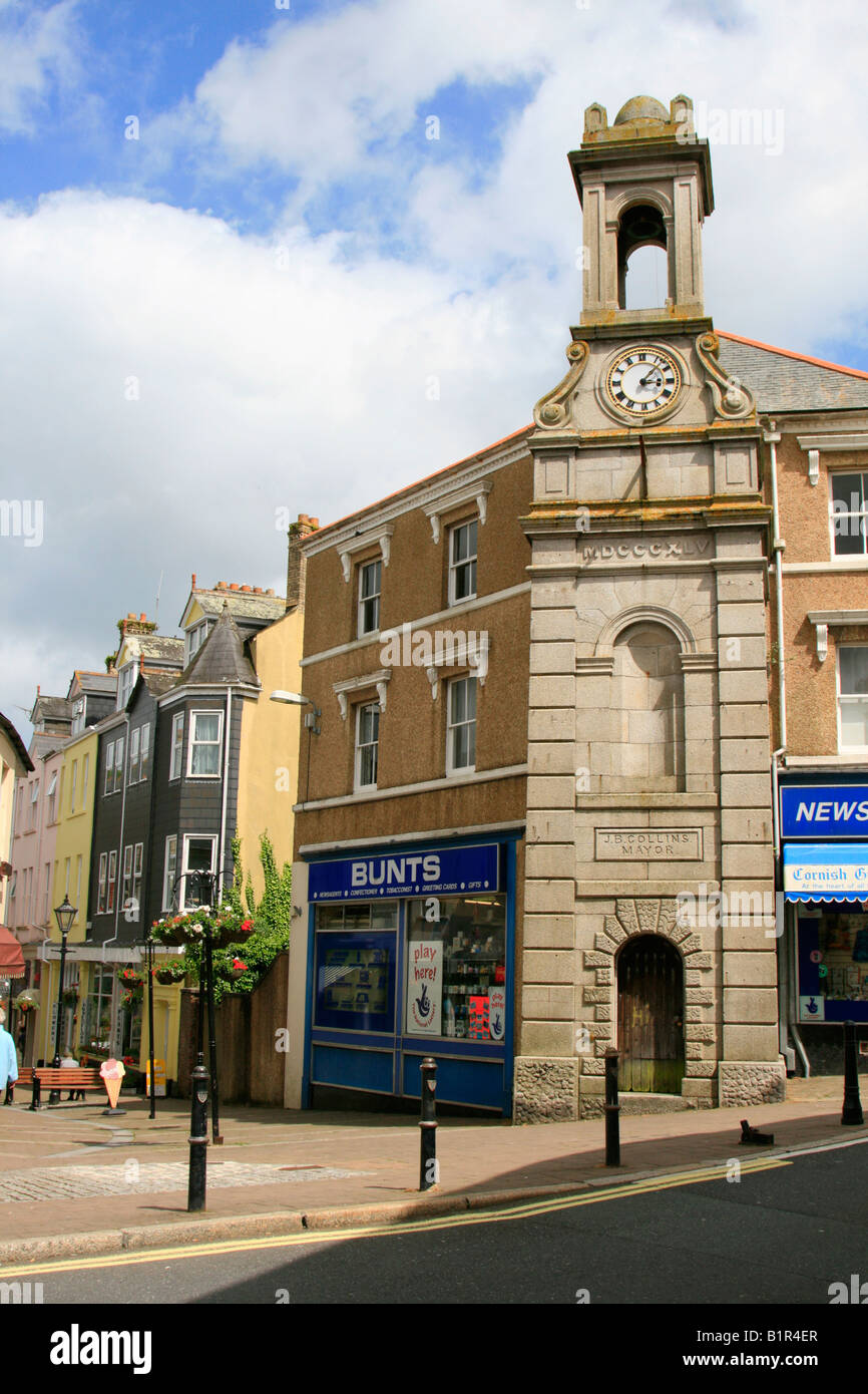 bodmin town centre high street shops cornwall west country england uk gb Stock Photo