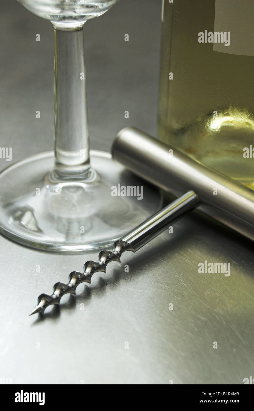 Corkscrew Counter Silver corkscrew hi-res stock photography and images - Alamy