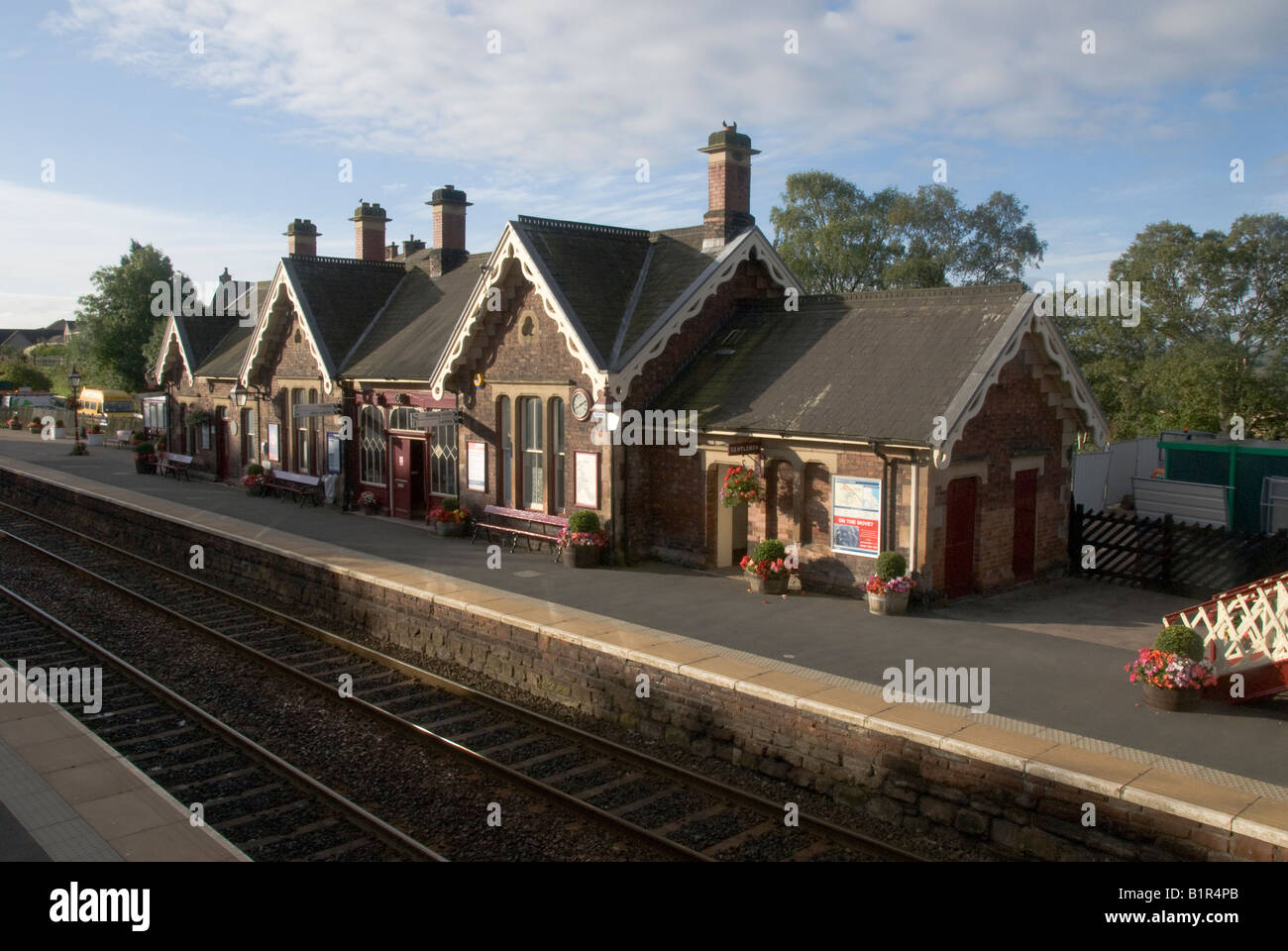 Historic Railway Station Building At Appleby Railway Station Stock 