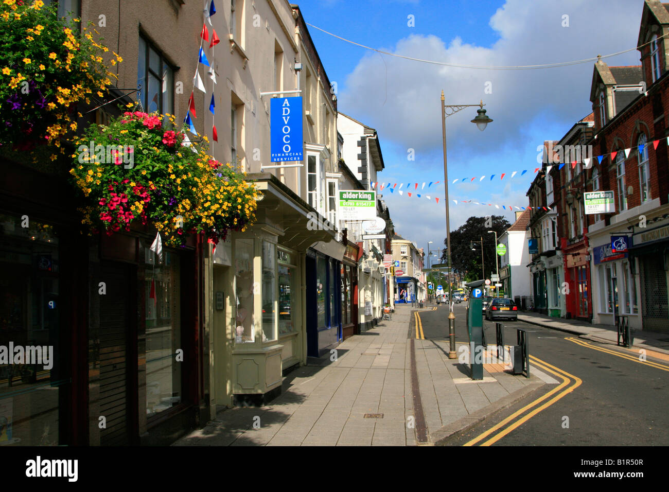 Swindon old town centre shops Wiltshire South West of England uk gb Stock Photo