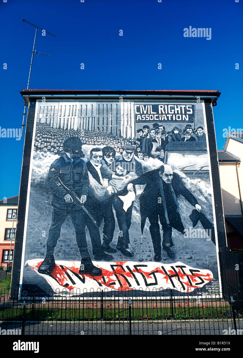 Bloody Sunday Mural, Bogside, Derry City, Ireland Stock Photo Alamy