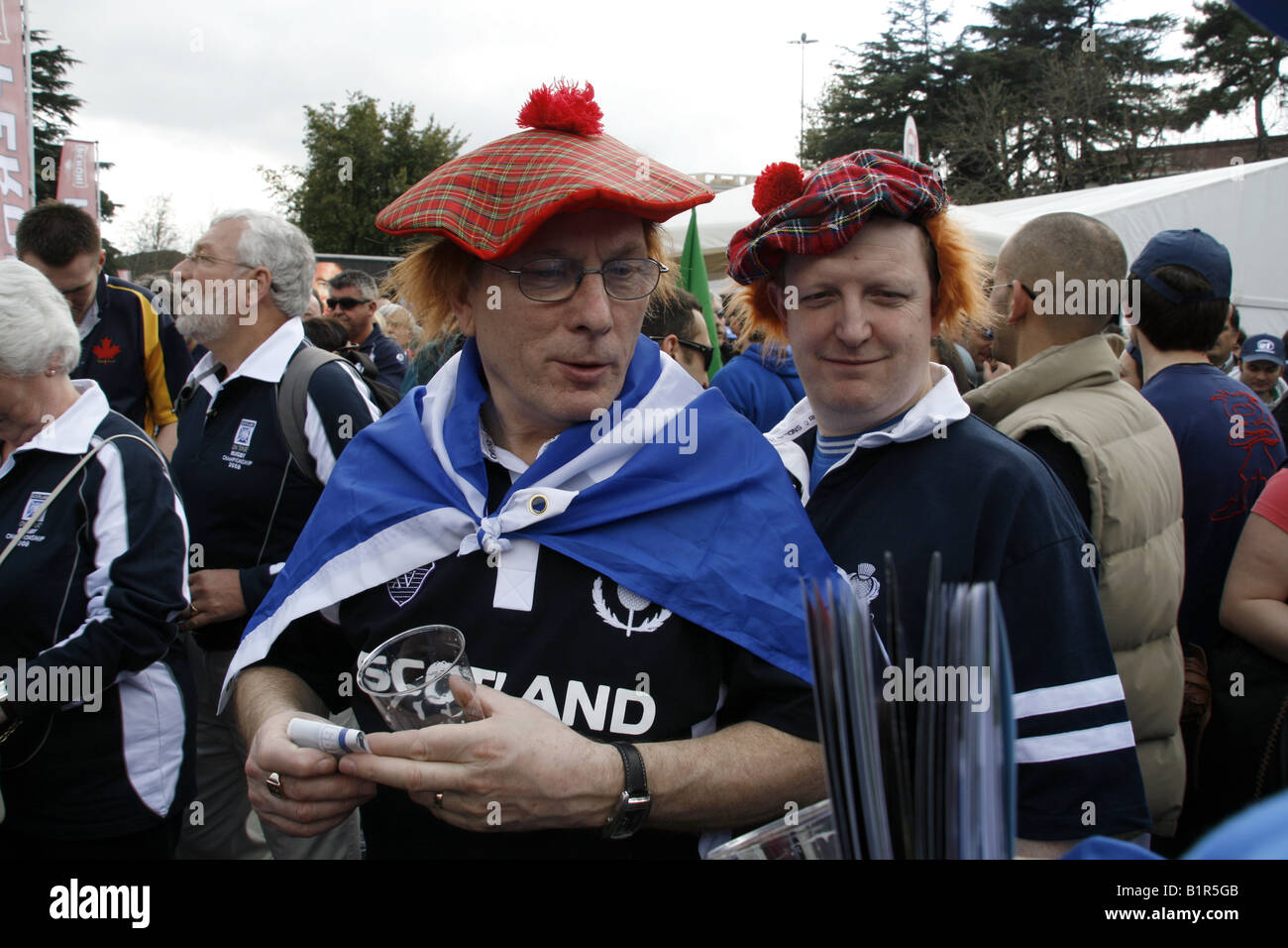Scottish six nations rugby fans hi-res stock photography and images - Alamy