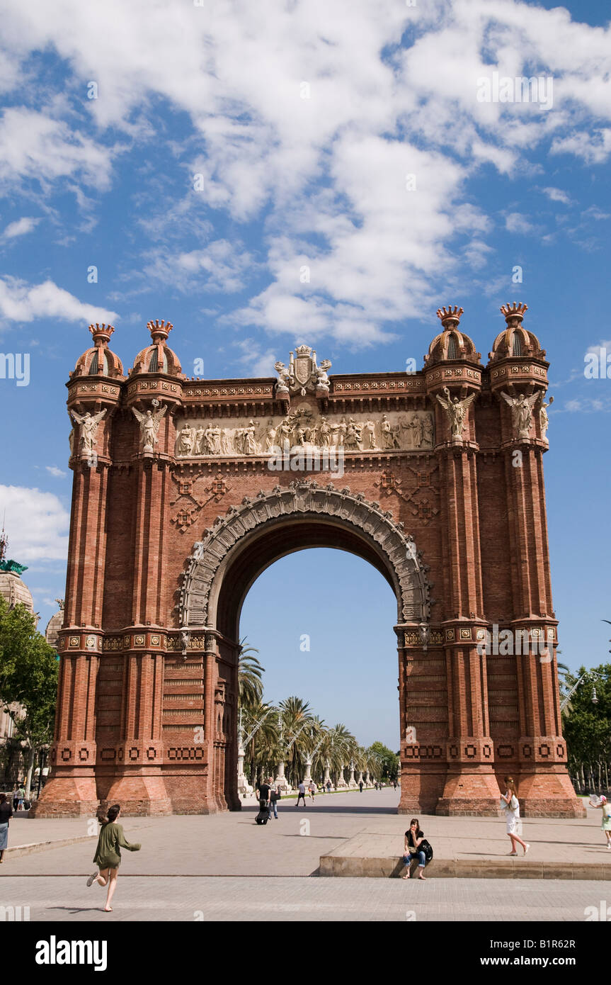 The Arc de Triomf. Barcelona Stock Photo Alamy