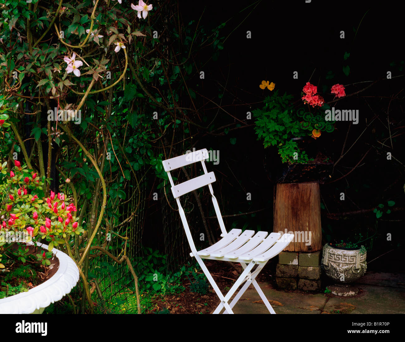 Glenmalure, Co Wicklow, Ireland, Shekina Sculpture Garden, White Chair