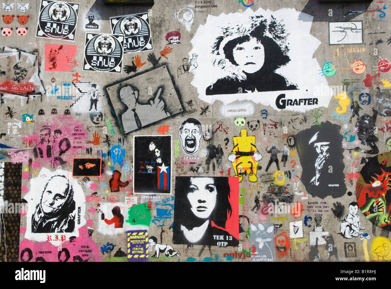 Graffiti street art exhibition, Cans Festival Waterloo created by