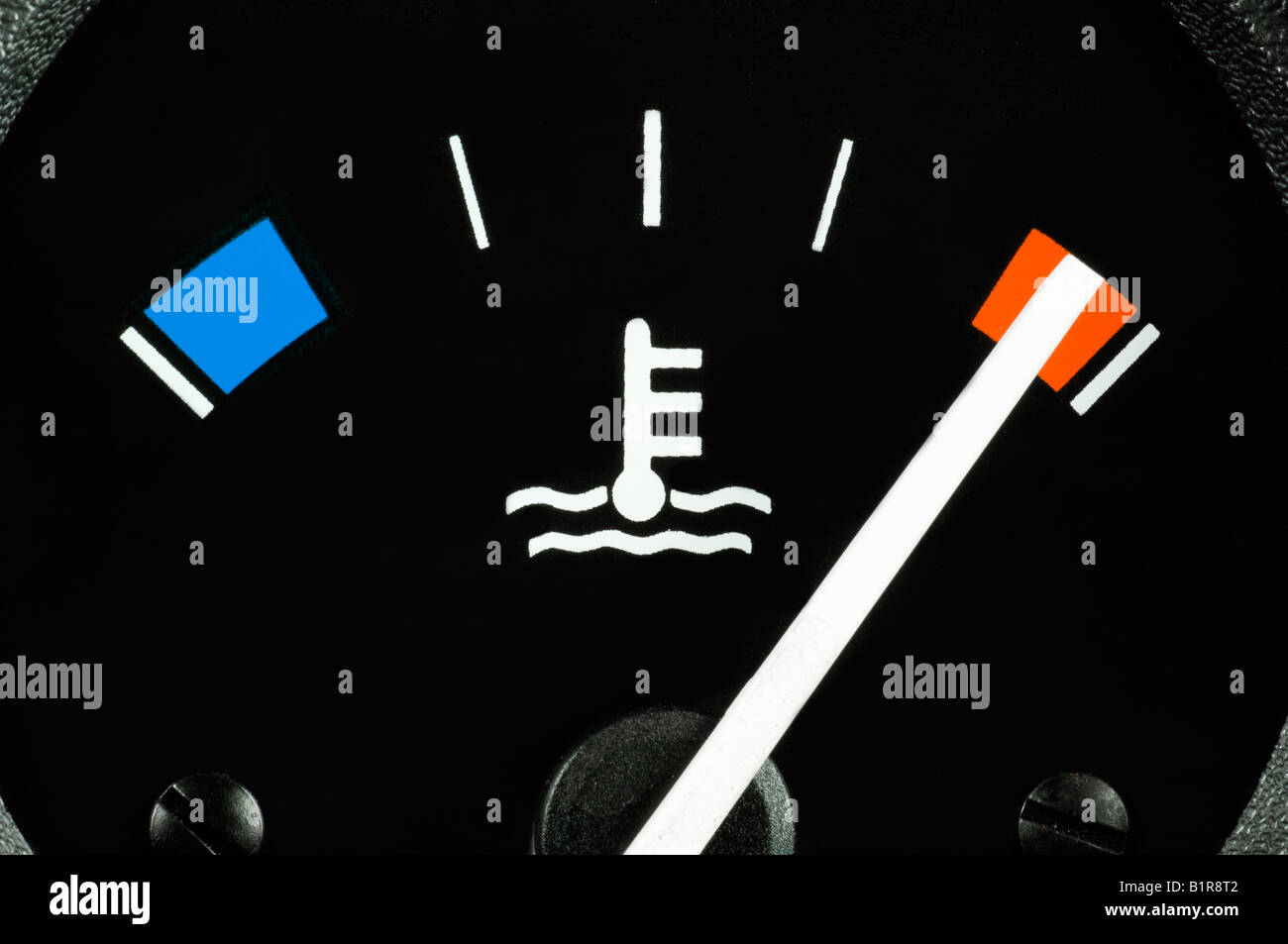 Engine temperature gauge Stock Photo Alamy