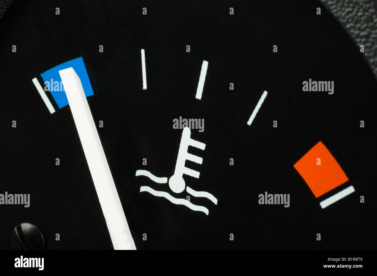 Motor temperature gauge Stock Photo Alamy