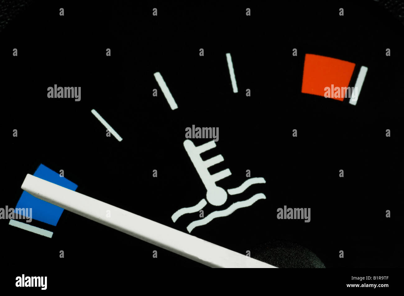 Engine temperature gauge Stock Photo Alamy