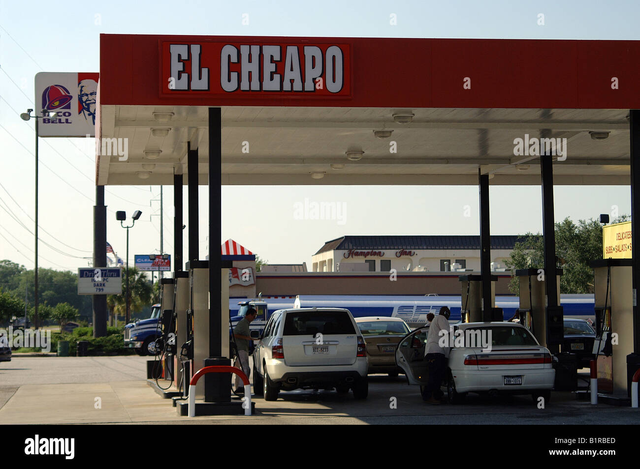 Americana - Georgia gas station Stock Photo