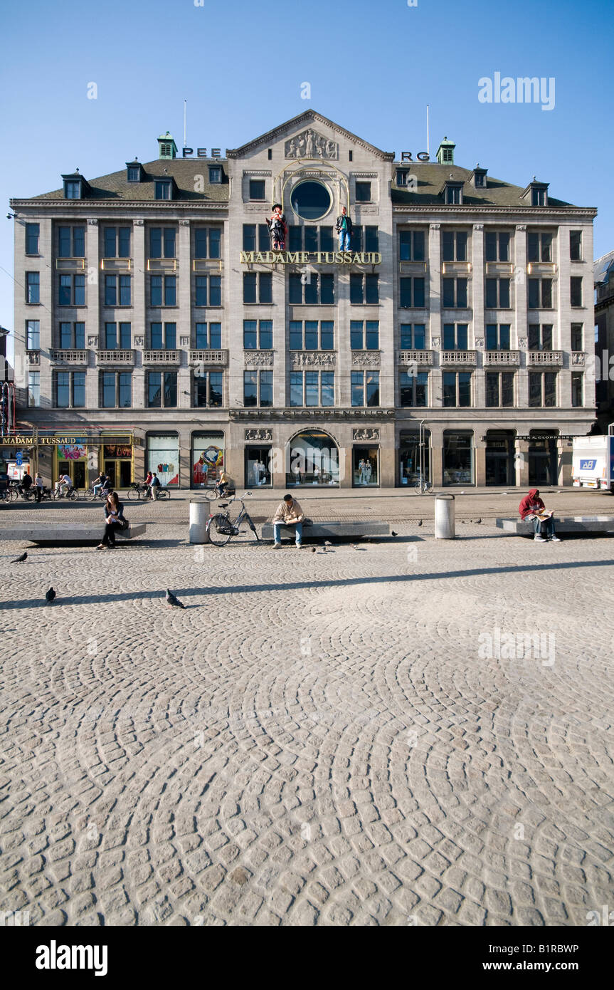 peek cloppenburg store with madame tussaud s wax museum dam square  amsterdam holland Stock Photo - Alamy