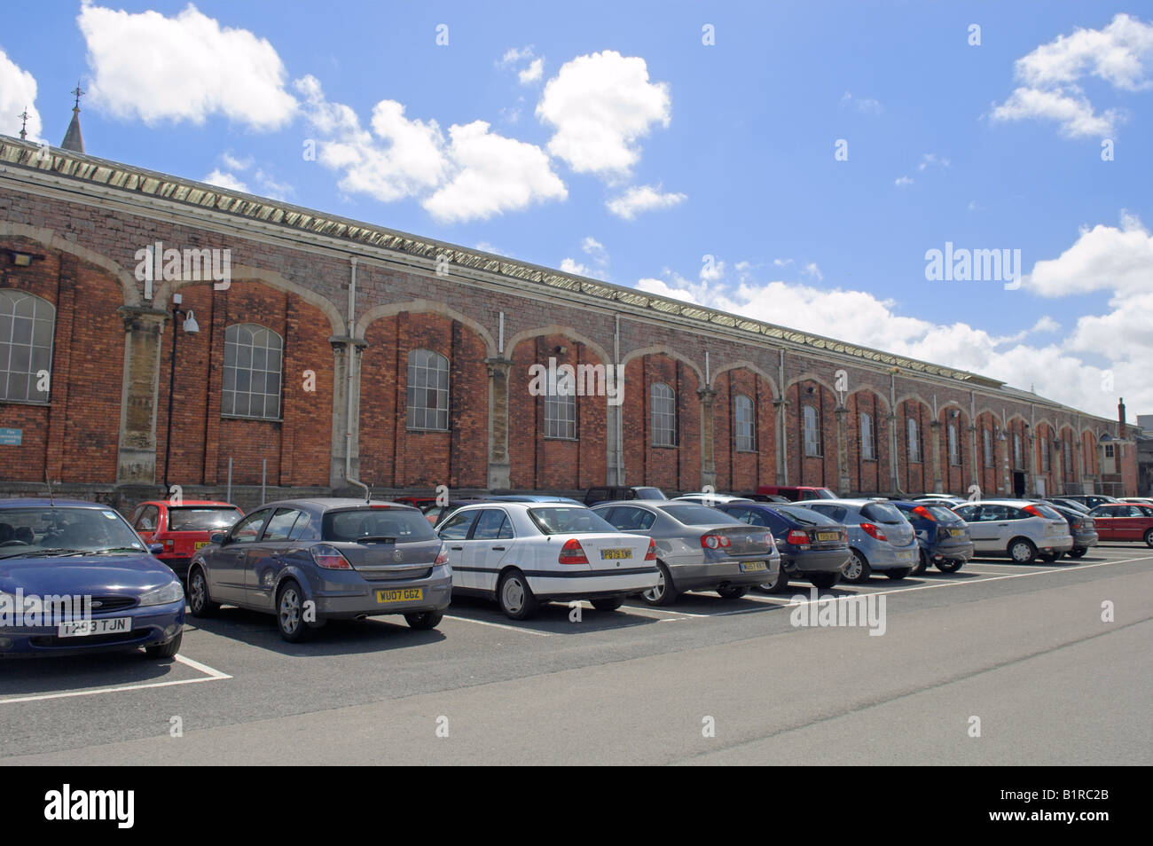 Car parking and building back of "Temple Meads" Railway Station Bristol