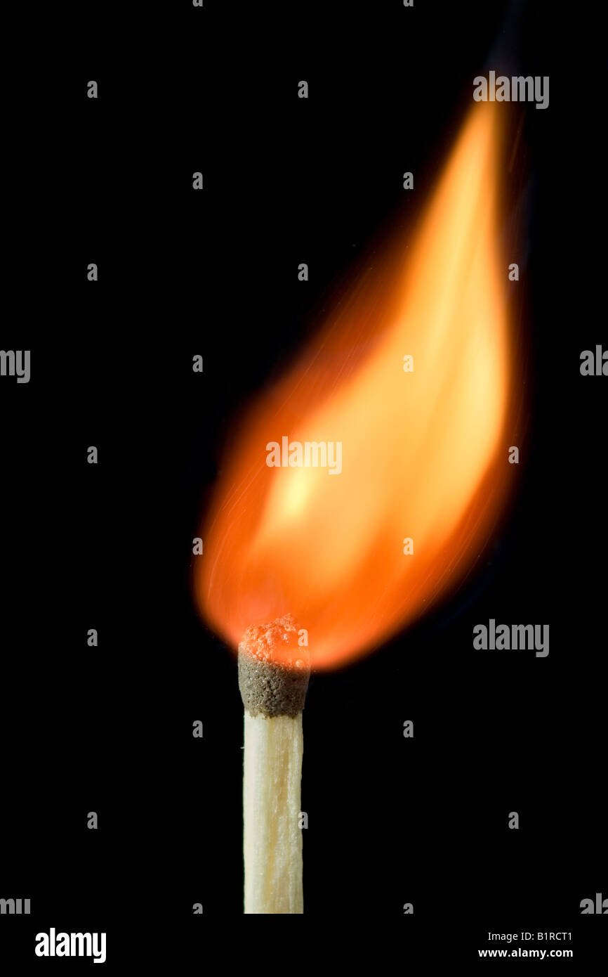 Match on fire Stock Photo Alamy
