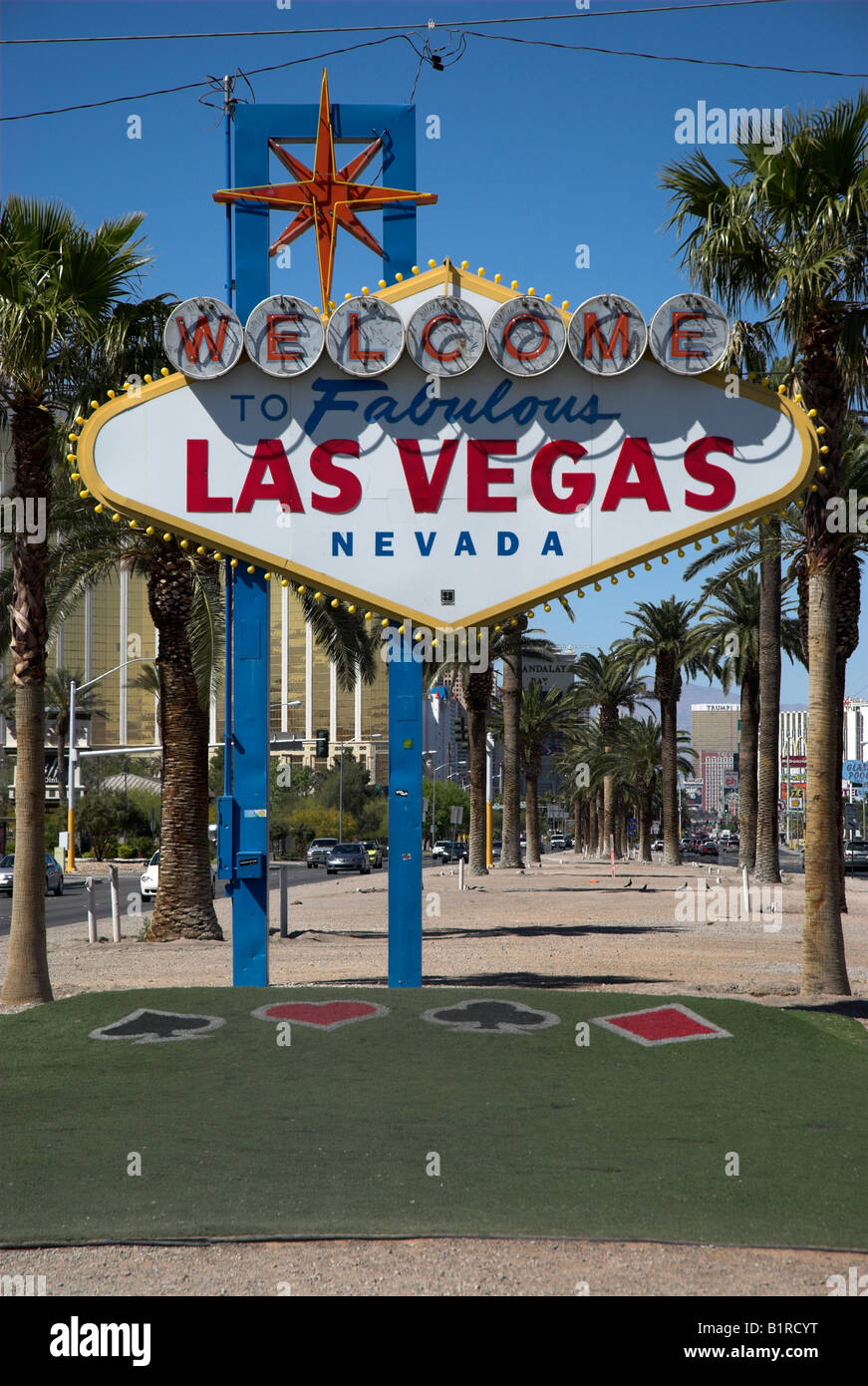 The sign at the entrance to Las Vegas, NV to Fabulous Las