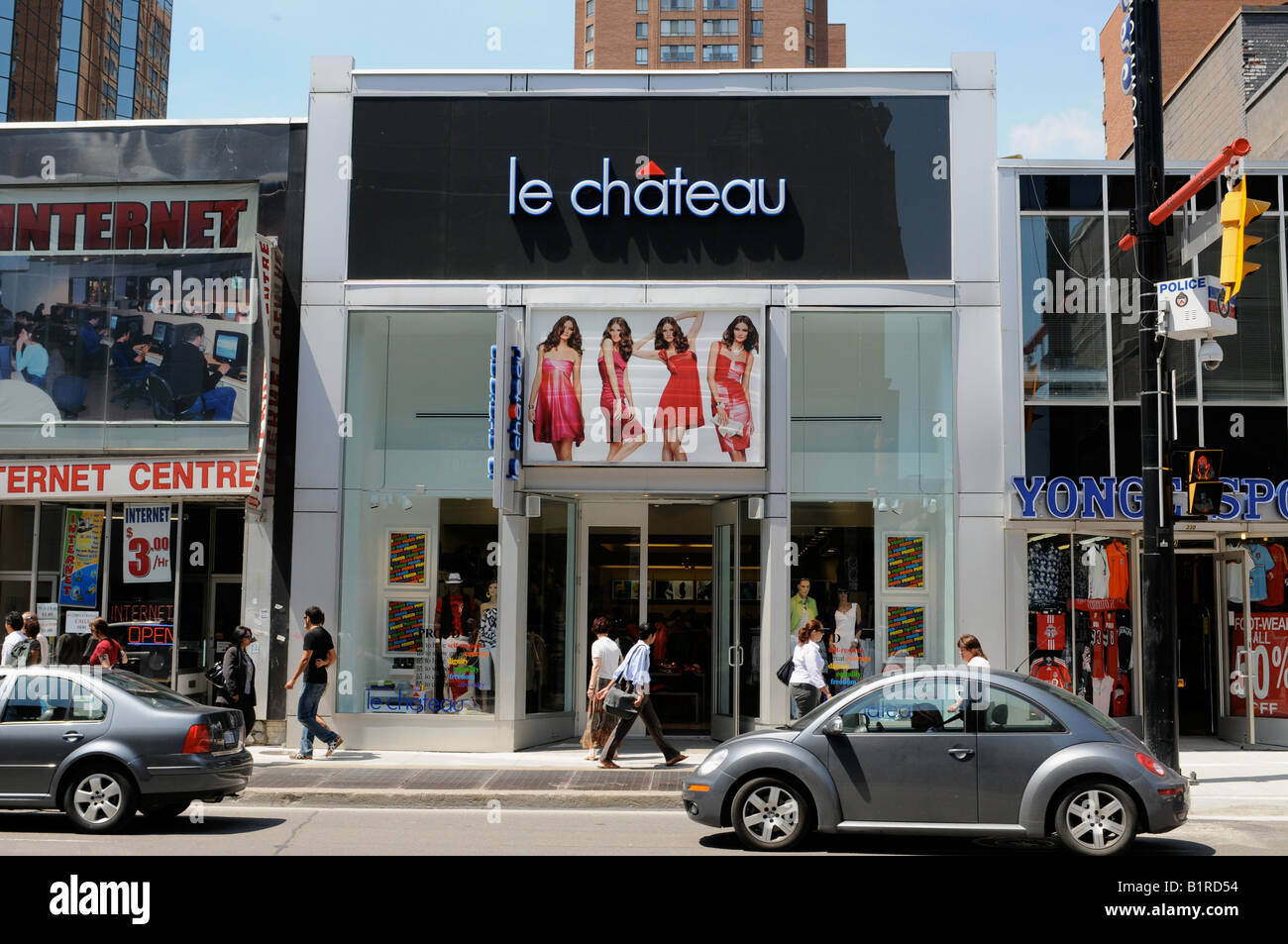 Canadian Fashion Retailer Le Chateau, Downtown Toronto Store, on Yonge Street at Gould Street