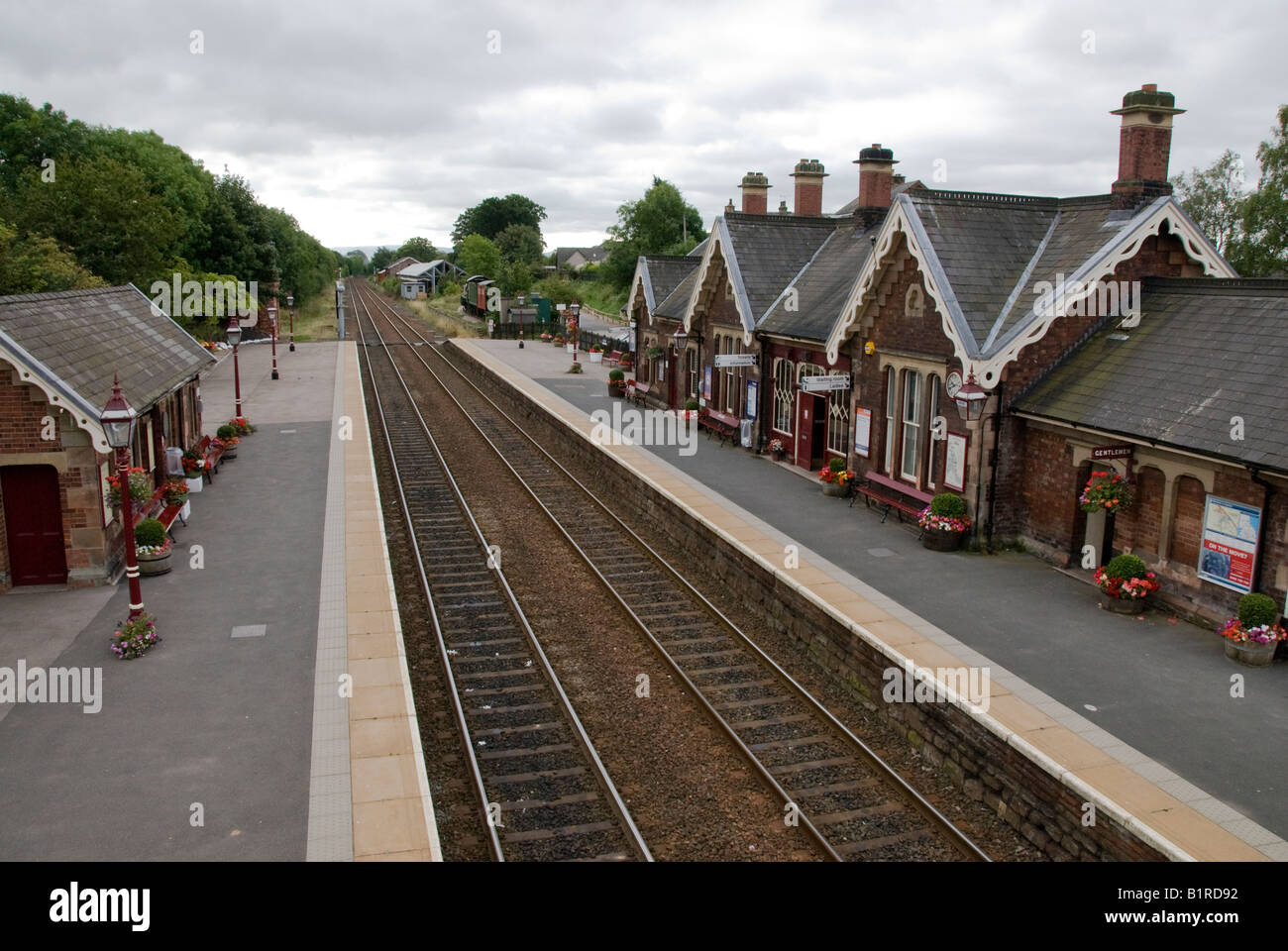 Historic railway station Appleby Stock Photo
