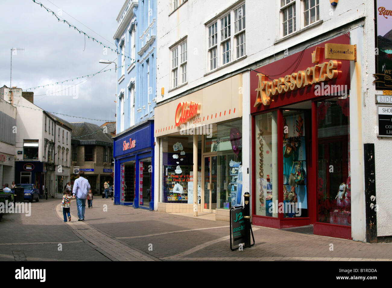 st austell town centre shops cornwall england uk gb Stock Photo Alamy