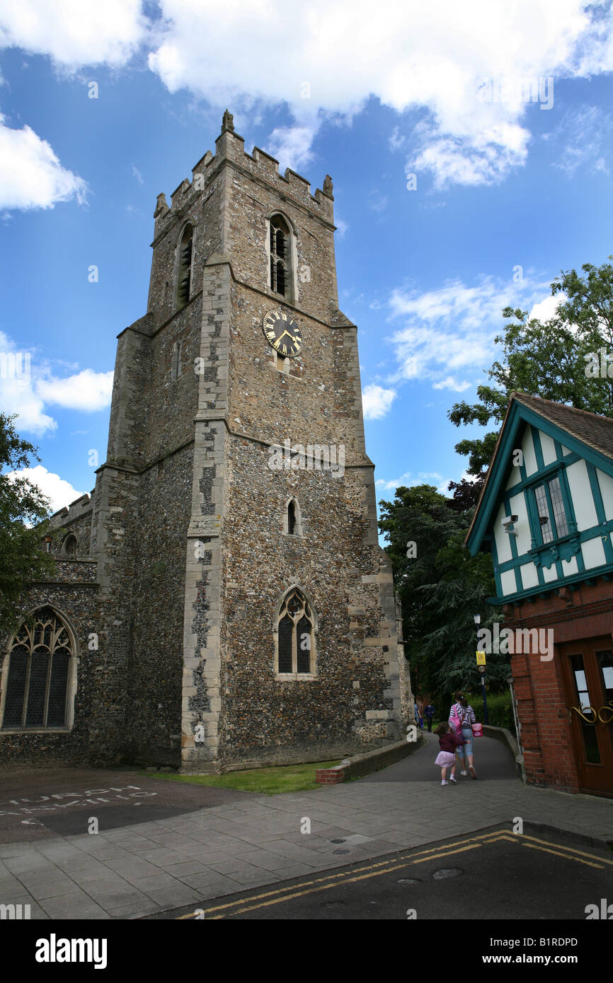 General View of Haverhill a market town in Suffolk UK Stock Photo Alamy