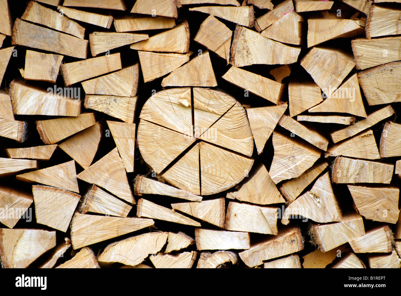 Beech wood, firewood, stacked woodpile Stock Photo Alamy