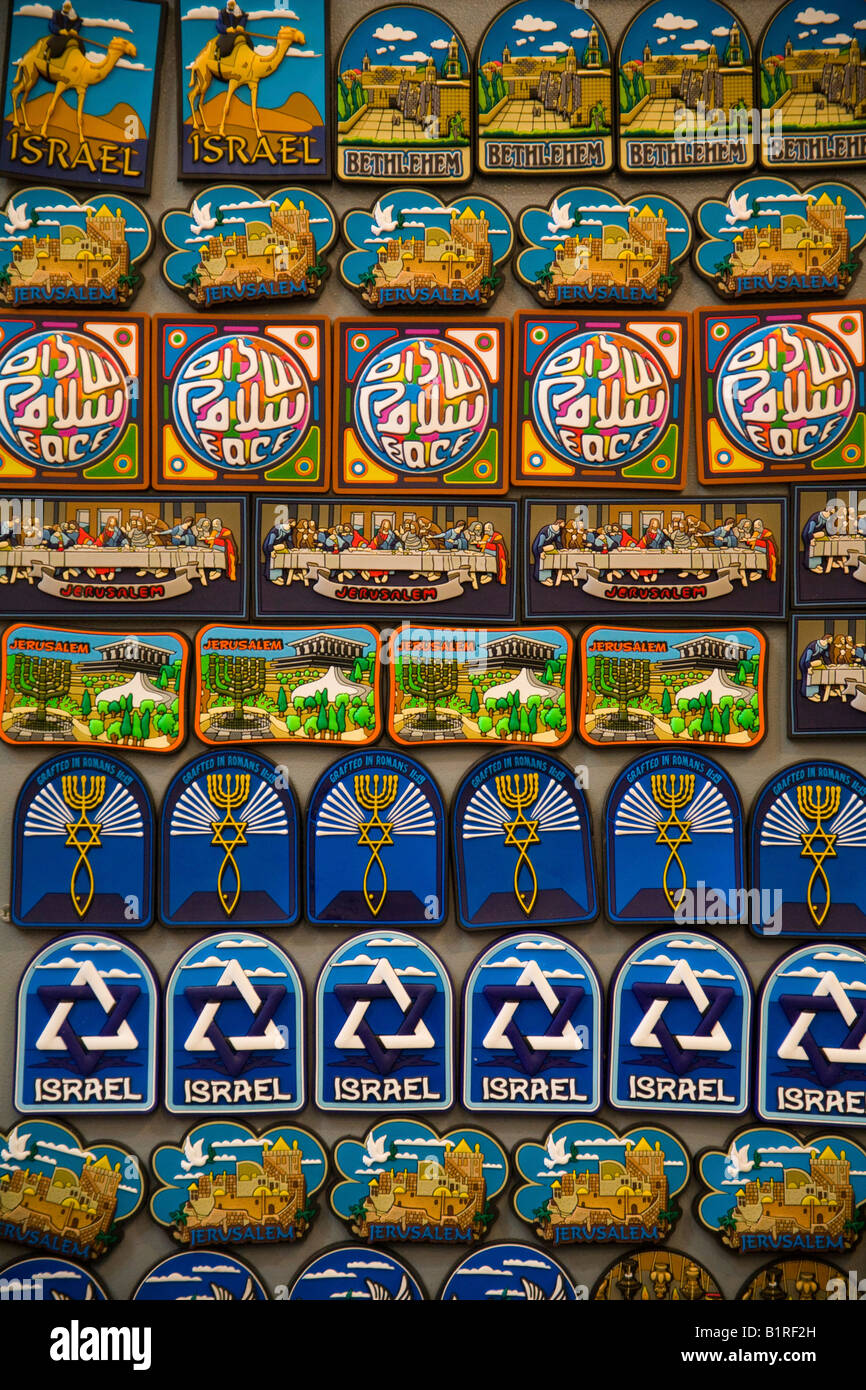 Tourist souvenirs, Bethlehem, Israel Stock Photo - Alamy