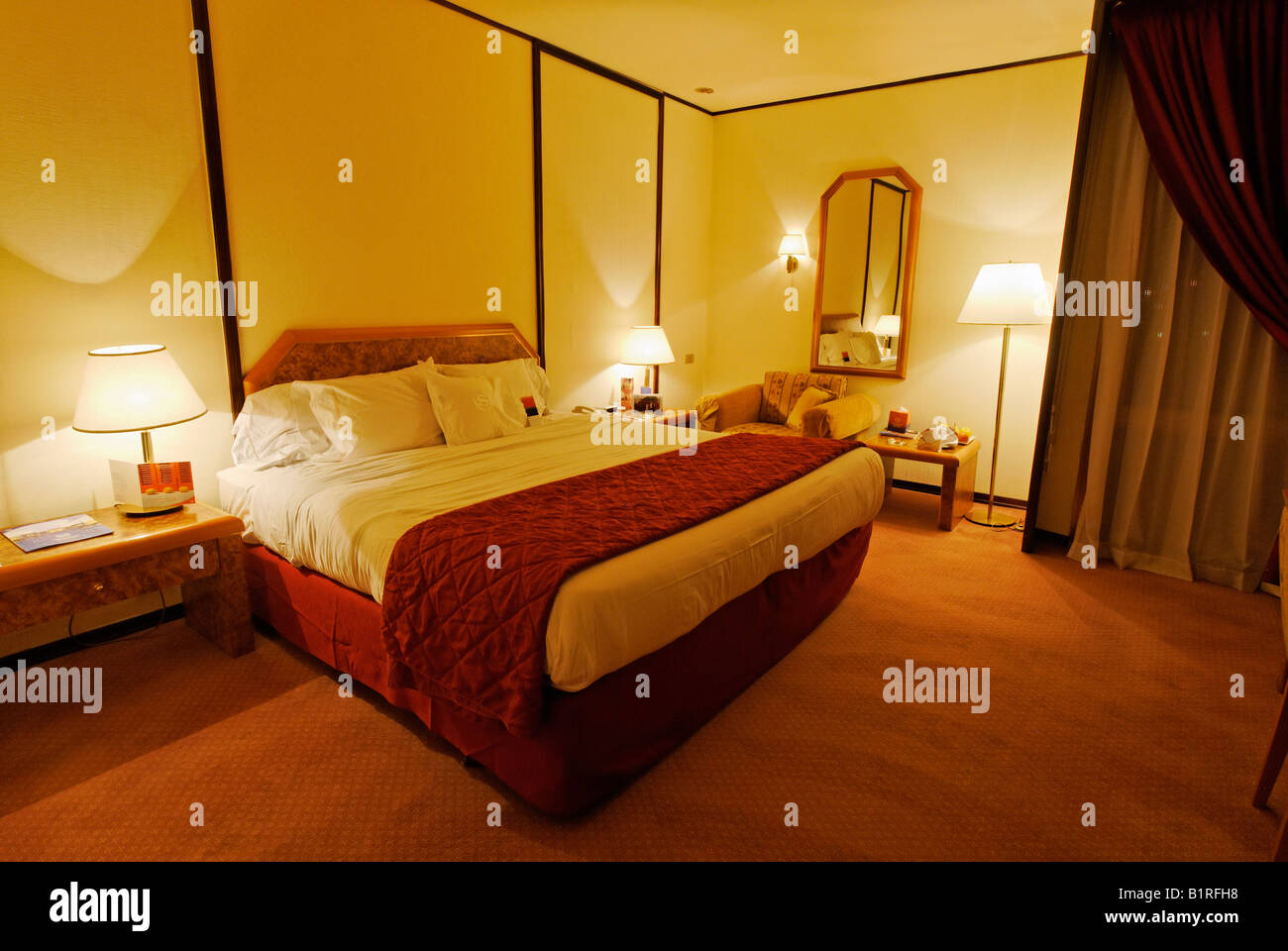 5 Star hotel room, Sheraton, Damascus, Syria, Arabia, Middle East Stock Photo