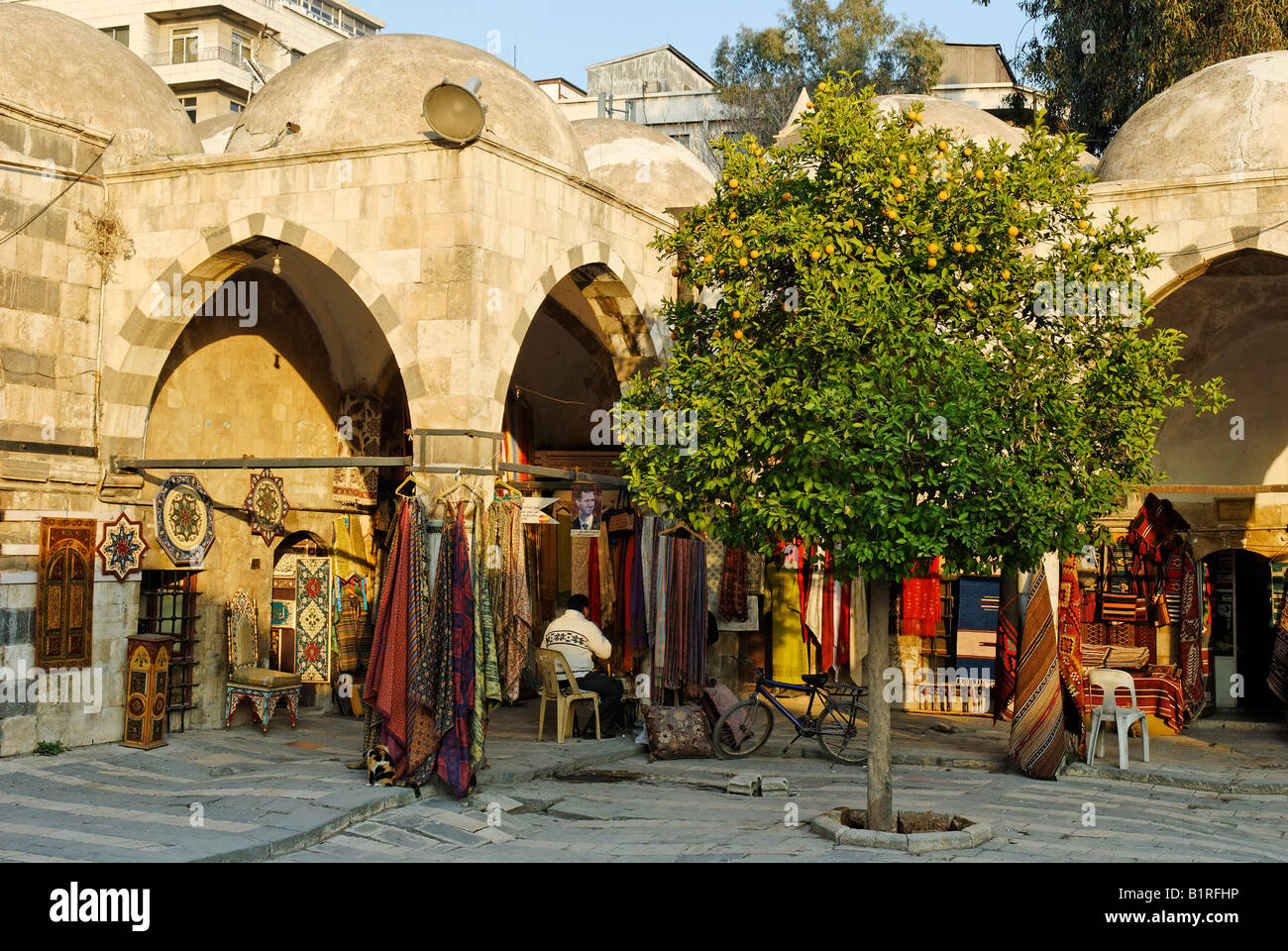 Souvenir shop in a mosque in the historic centre of Damascus, UNESCO ...