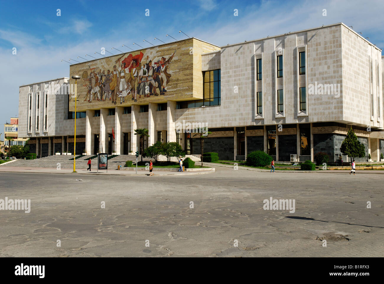 National Museum, Skanderbeg Square, Tirana, Albania, Europe Stock Photo