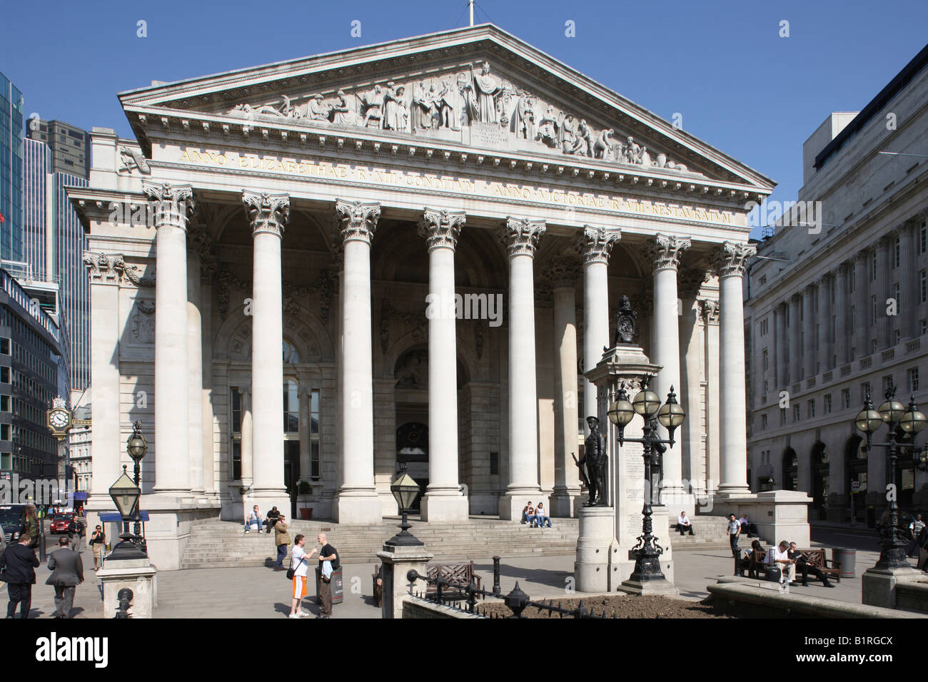 Royal Exchange, London, England, Great Britain, Europe Stock Photo