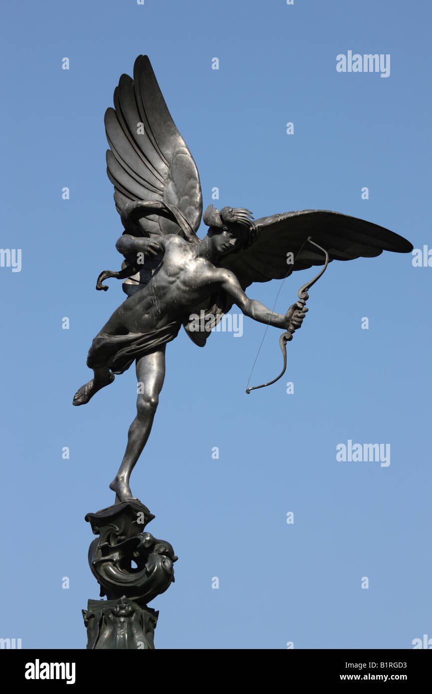 Anteros statue, Piccadilly Circus, London, England, Great Britain, Europe Stock Photo