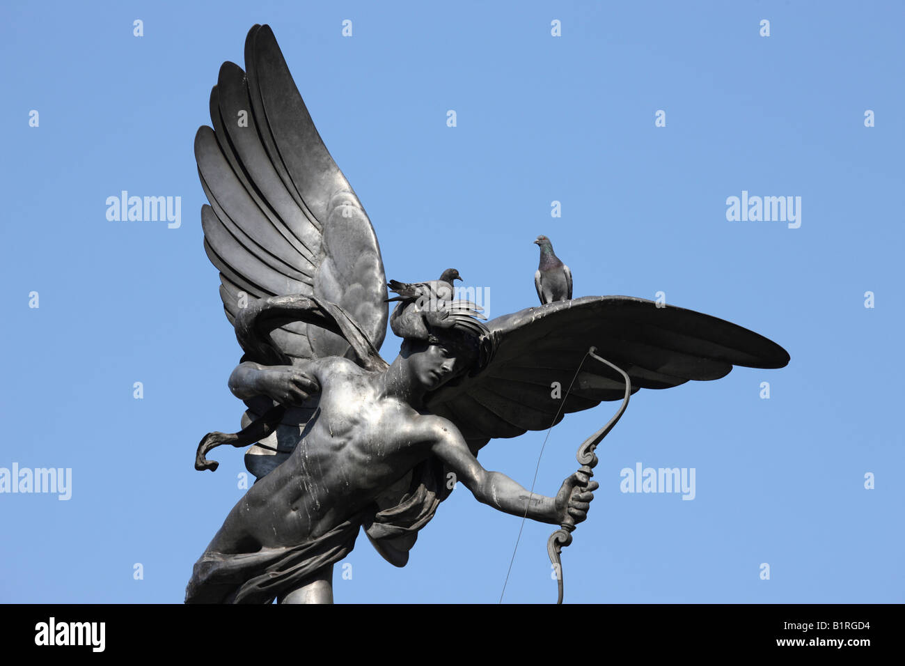 Anteros statue, Piccadilly Circus, London, England, Great Britain, Europe Stock Photo