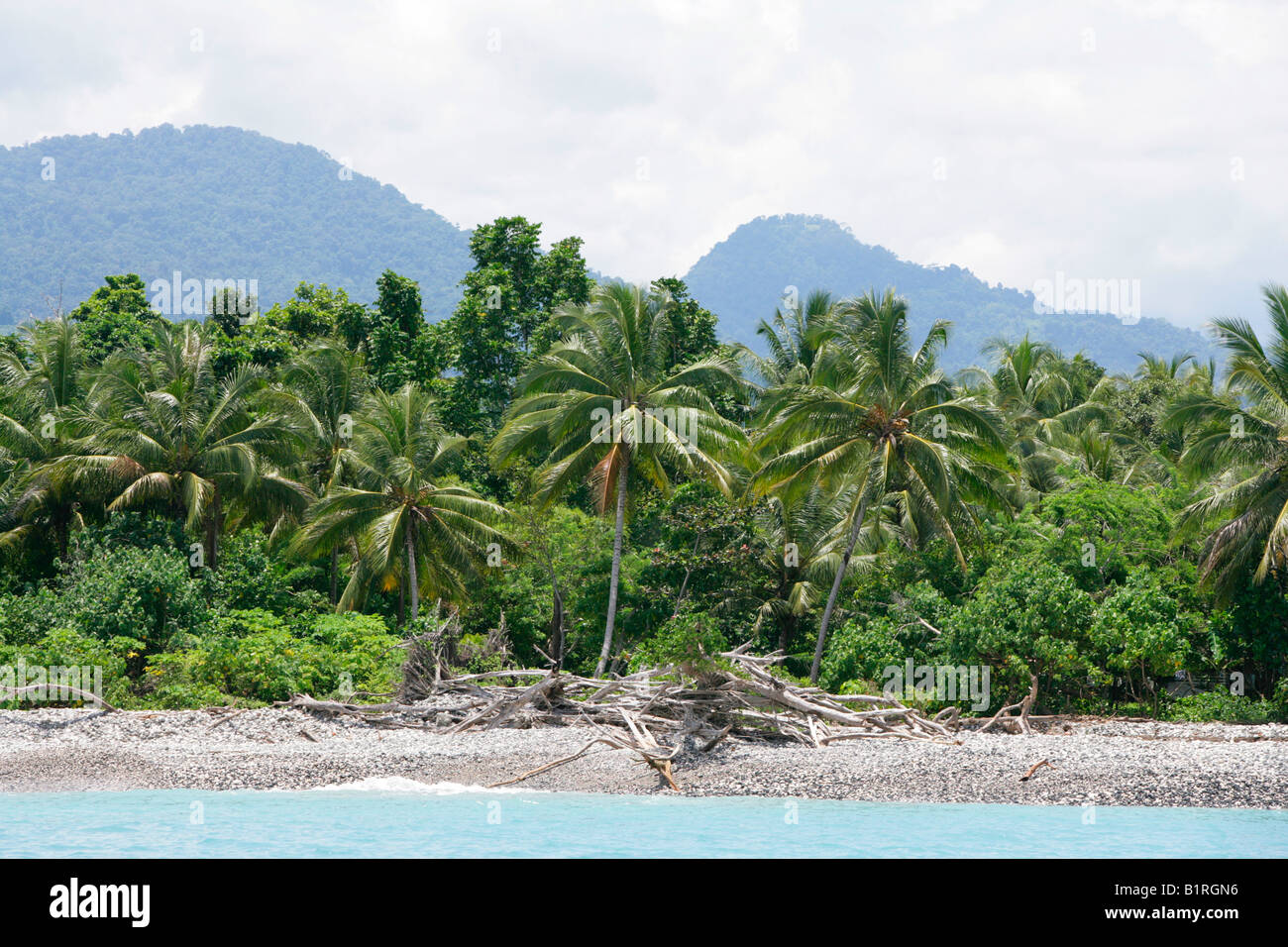 Coastal landscape, Biliau, Papua New Guinea, Melanesia Stock Photo