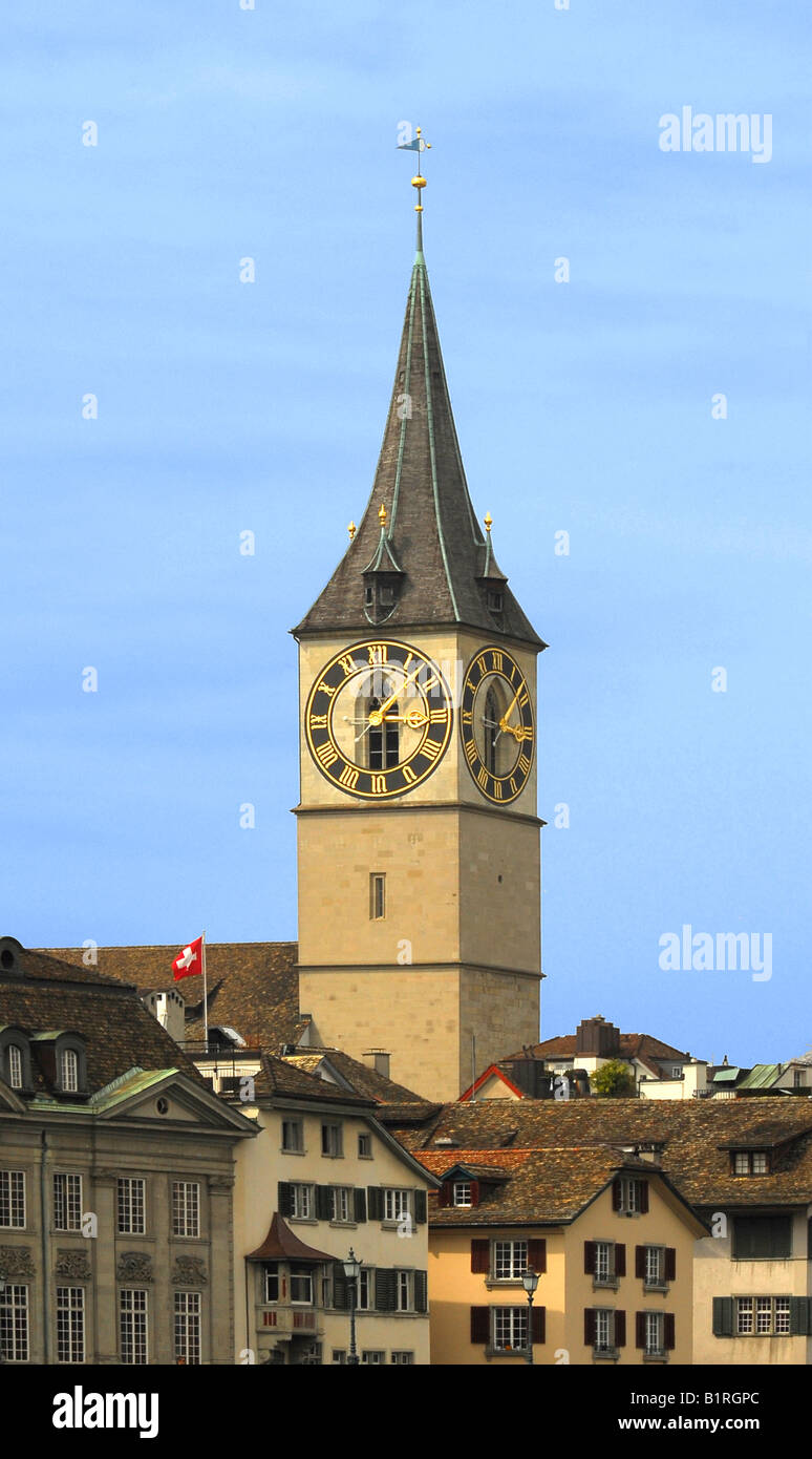 Clock Tower Of St Peterskirche St Peter s Church Largest Clock Face 