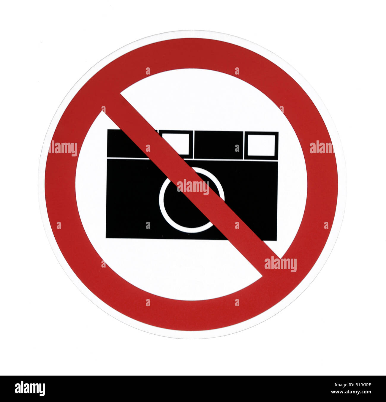 Sign, taking pictures not allowed, no cameras Stock Photo - Alamy