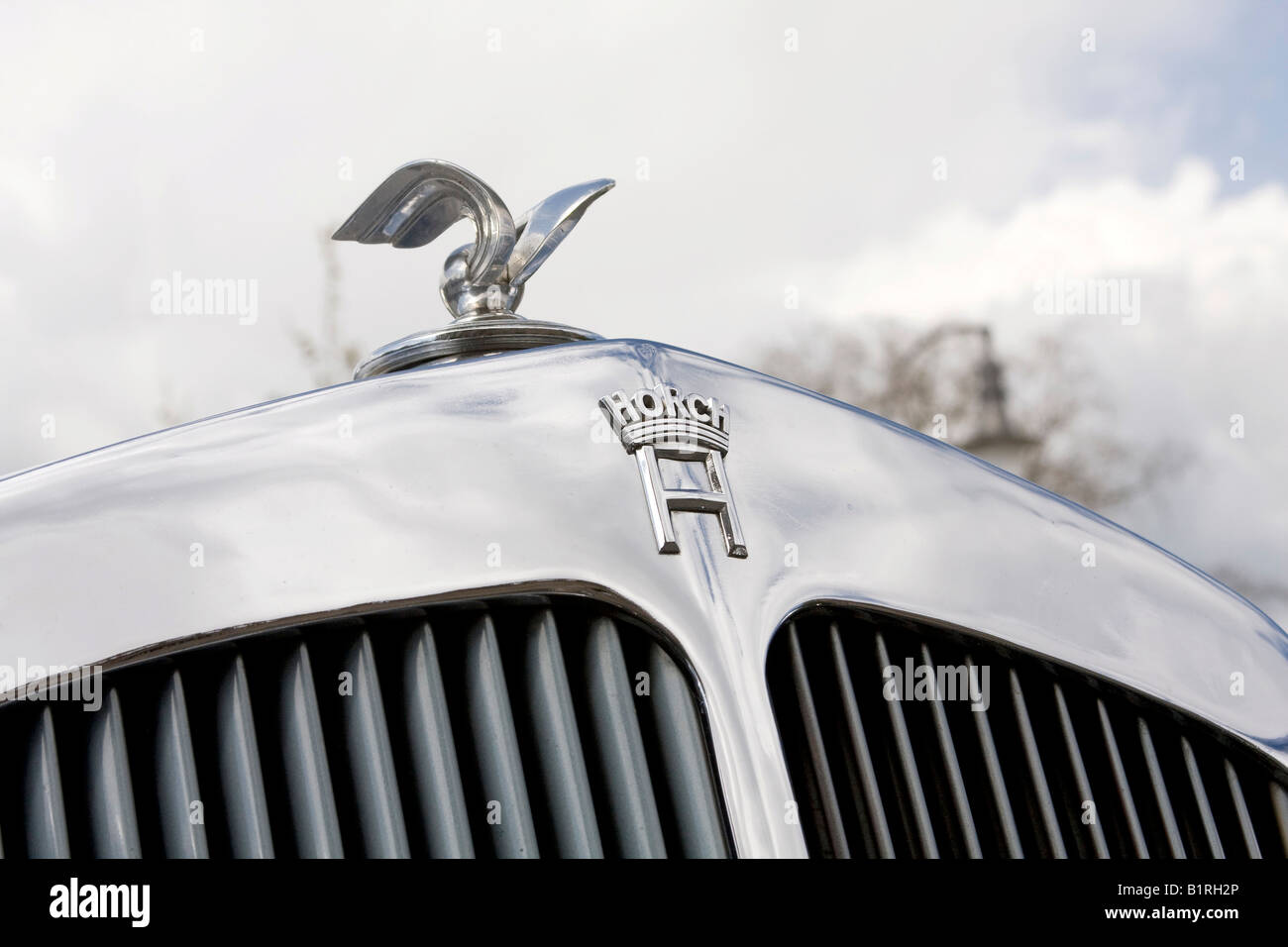 Radiator, Horch 853, Auto Union, year of manufacture 1983, vintage car, a vehicle favoured by von Goering during the Third Reic Stock Photo